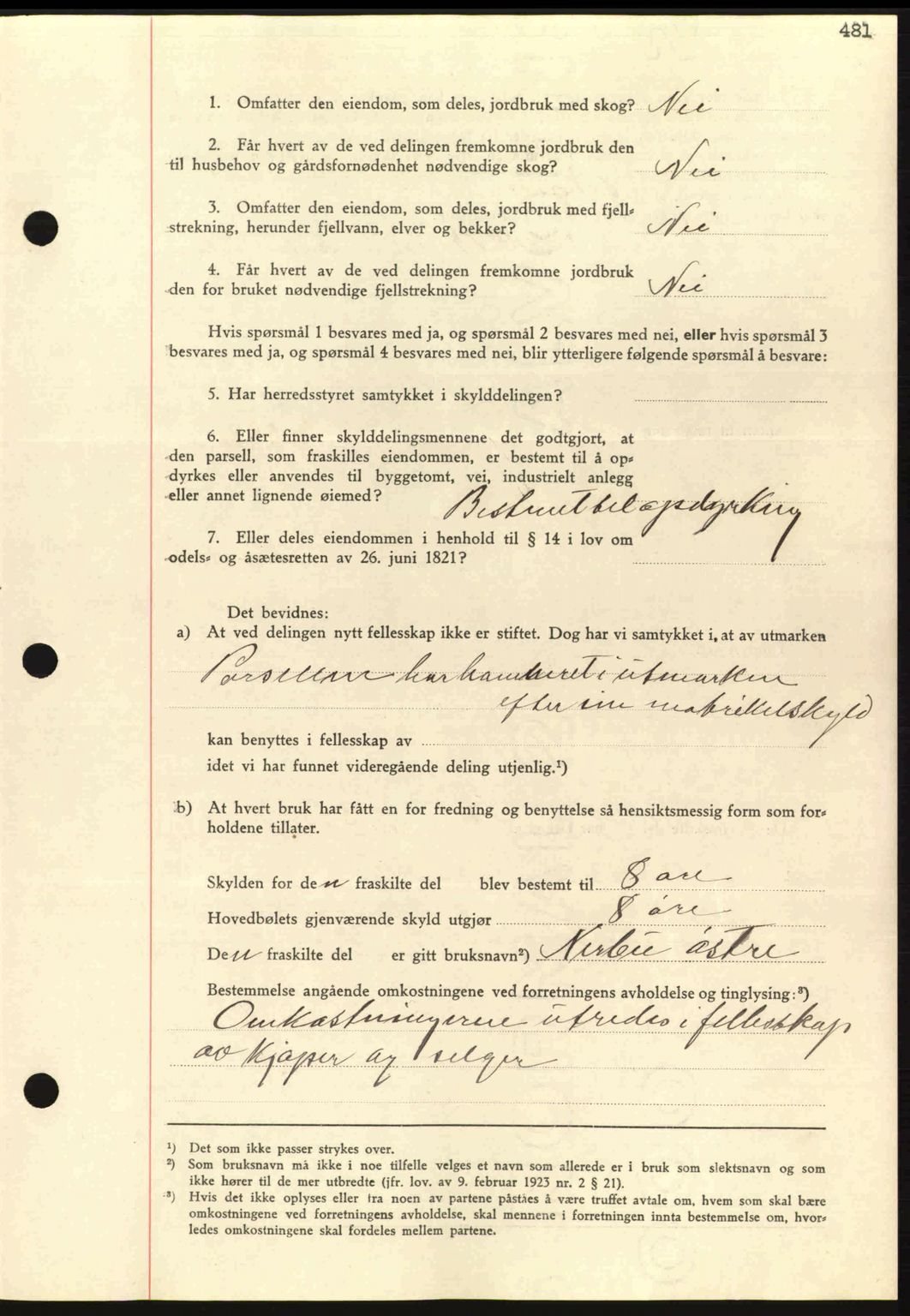 Nordmøre sorenskriveri, AV/SAT-A-4132/1/2/2Ca: Pantebok nr. A81, 1937-1937, Dagboknr: 1003/1937