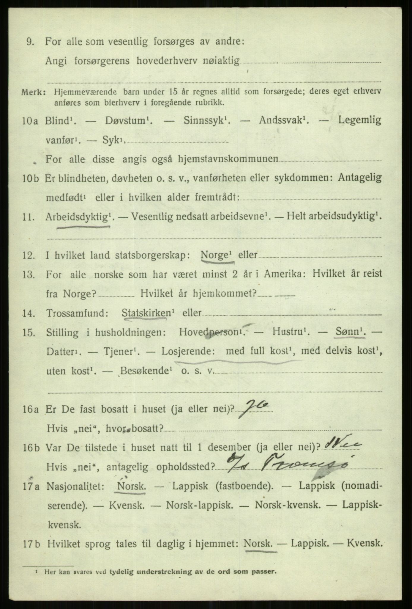 SATØ, Folketelling 1920 for 1936 Karlsøy herred, 1920, s. 2094