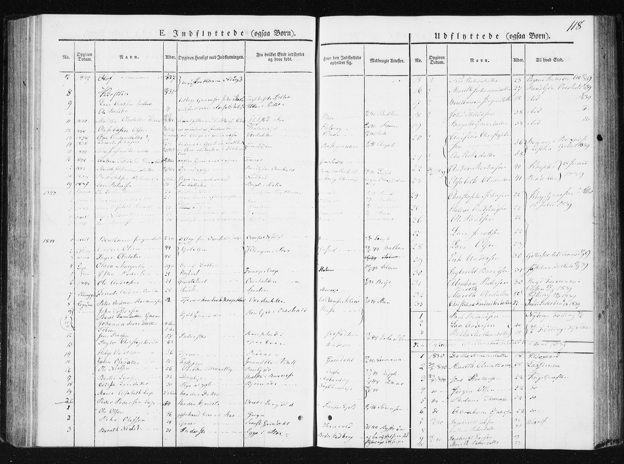 Ministerialprotokoller, klokkerbøker og fødselsregistre - Nord-Trøndelag, SAT/A-1458/749/L0470: Ministerialbok nr. 749A04, 1834-1853, s. 118
