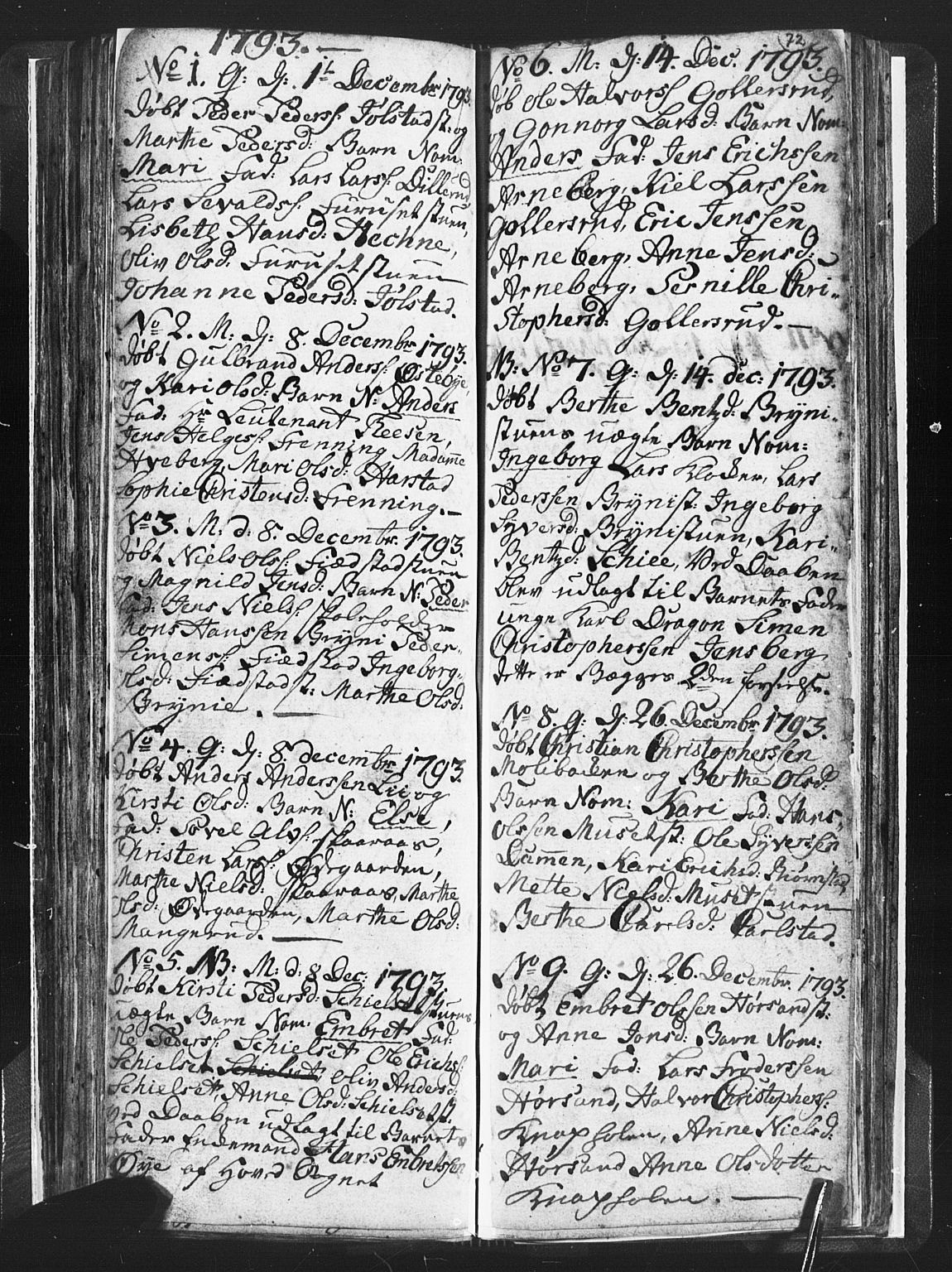 Romedal prestekontor, SAH/PREST-004/L/L0001: Klokkerbok nr. 1, 1785-1794, s. 72