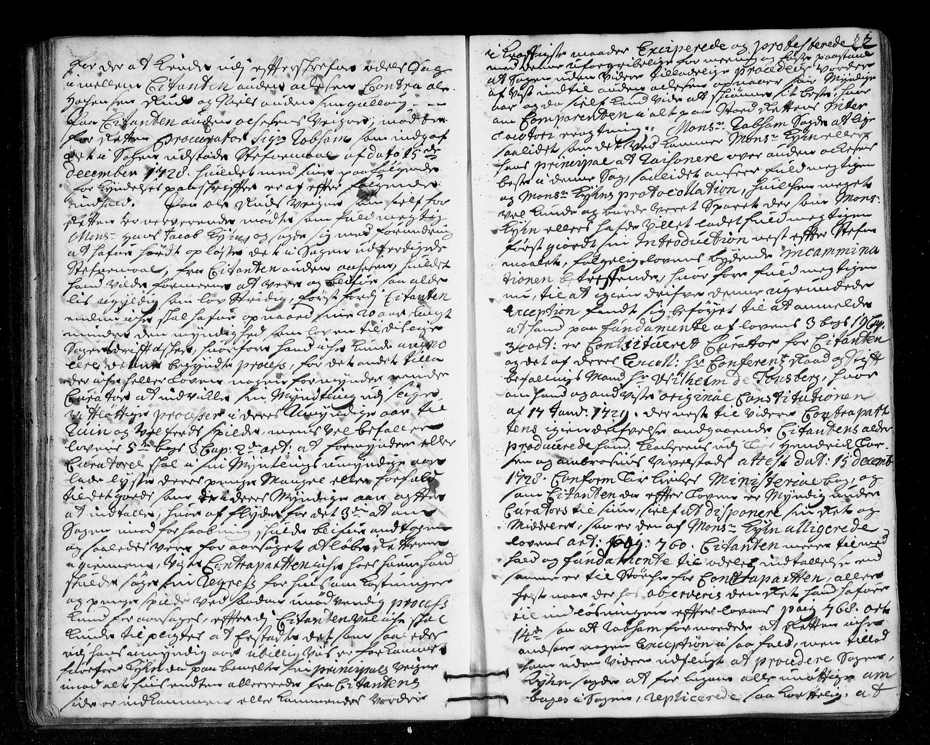 Lier, Røyken og Hurum sorenskriveri, AV/SAKO-A-89/F/Fa/L0046: Tingbok, 1729-1733, s. 22
