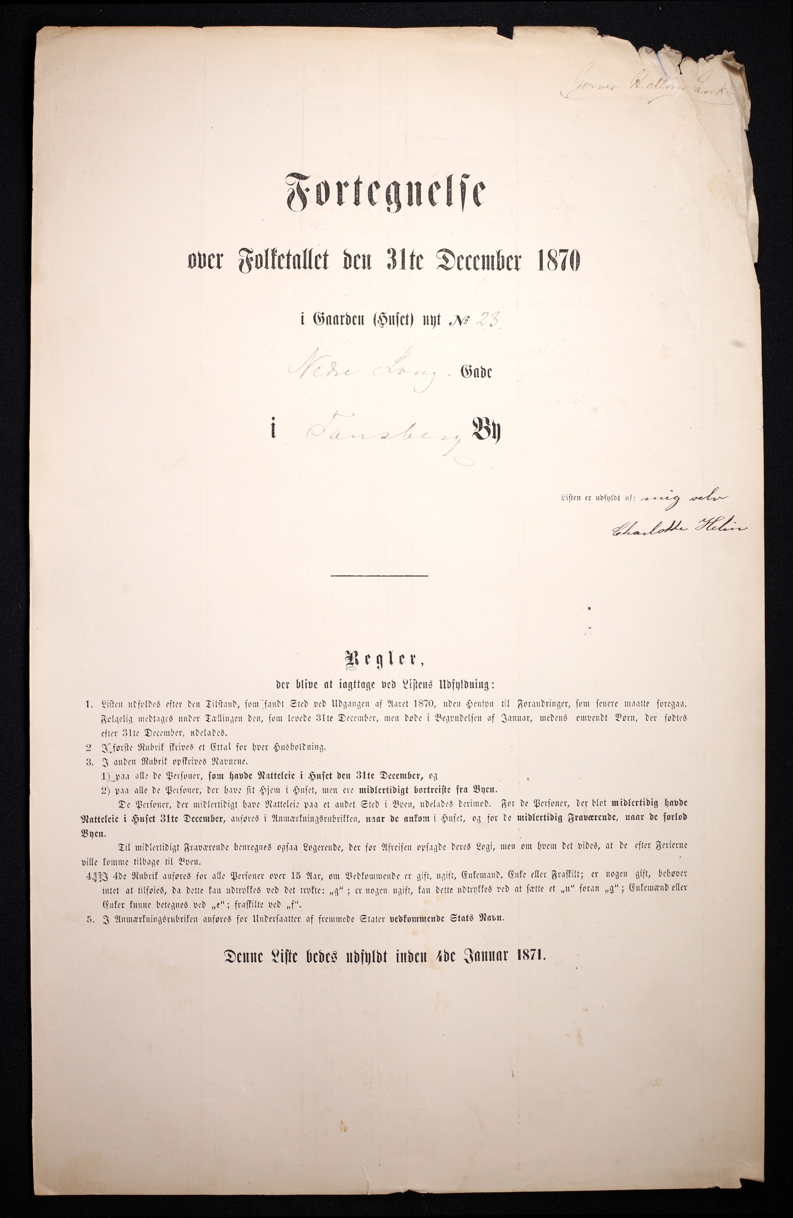 RA, Folketelling 1870 for 0705 Tønsberg kjøpstad, 1870, s. 66
