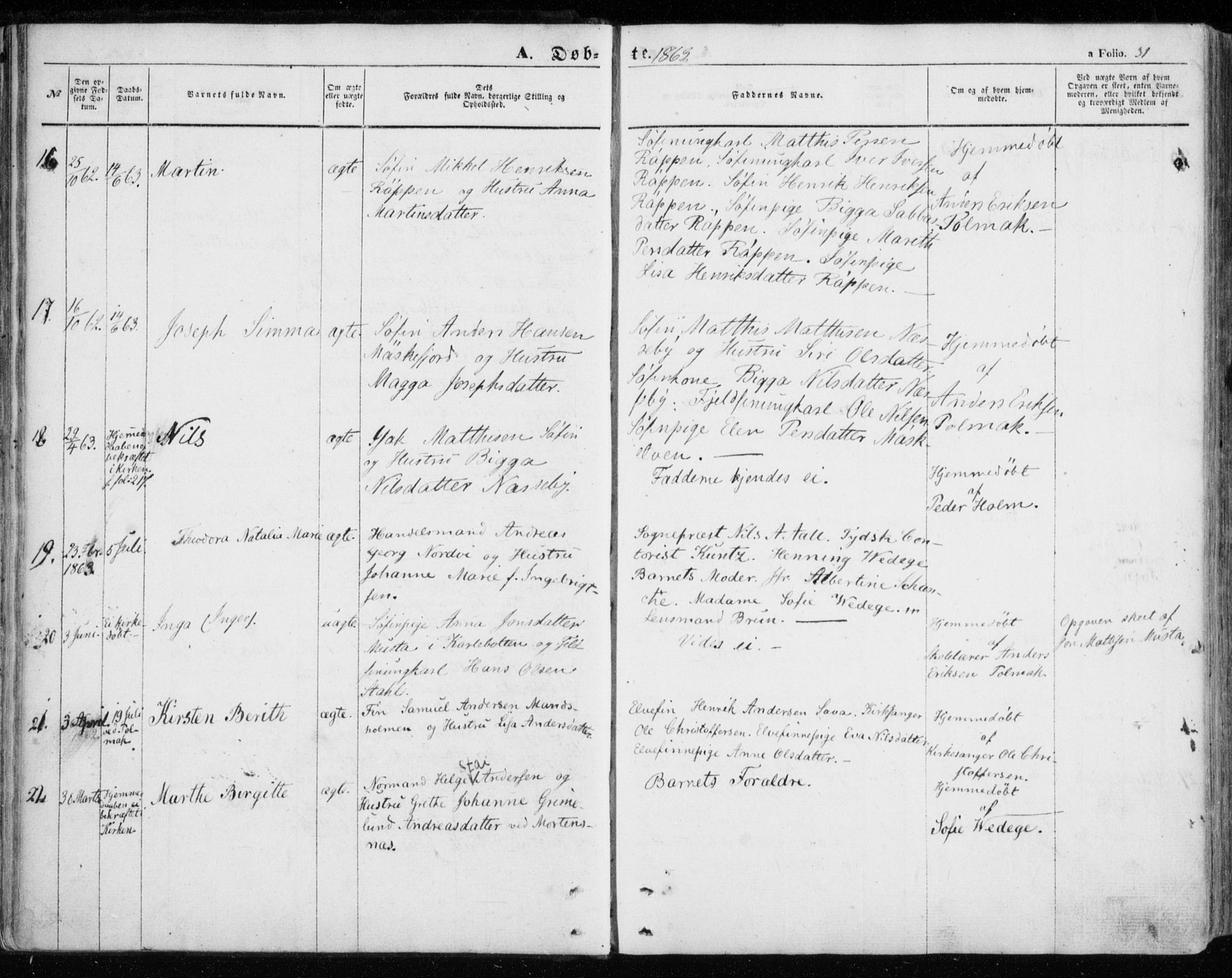 Nesseby sokneprestkontor, AV/SATØ-S-1330/H/Ha/L0002kirke: Ministerialbok nr. 2, 1856-1864, s. 31