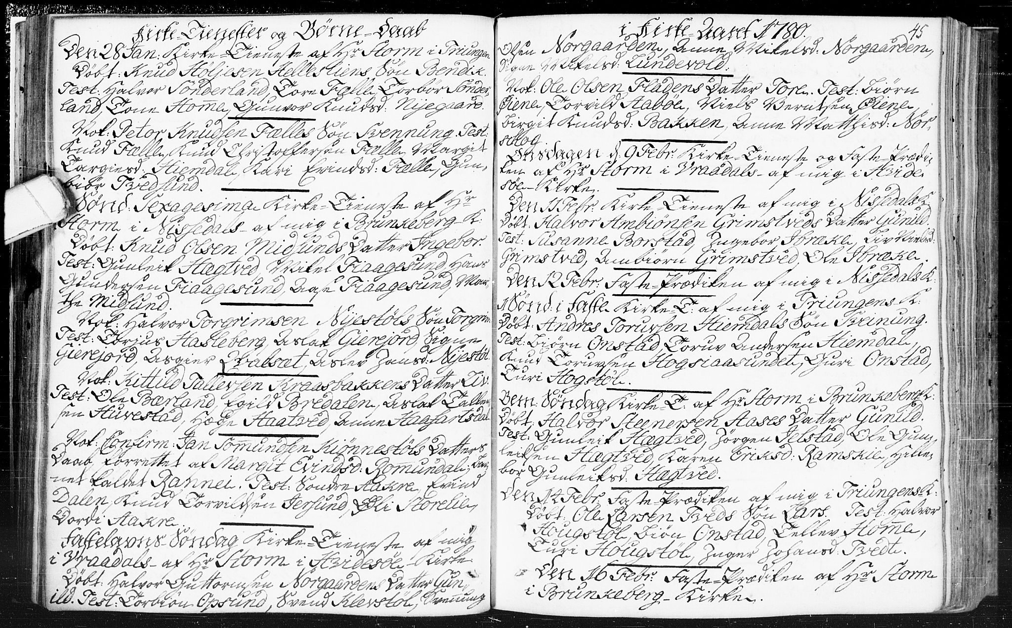 Kviteseid kirkebøker, SAKO/A-276/F/Fa/L0002: Ministerialbok nr. I 2, 1773-1786, s. 45