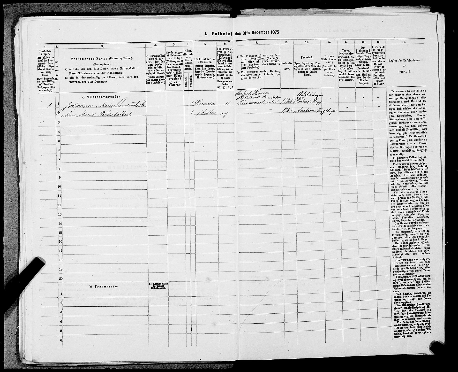 SAST, Folketelling 1875 for 1147L Avaldsnes prestegjeld, Avaldsnes sokn og Kopervik landsokn, 1875, s. 1793