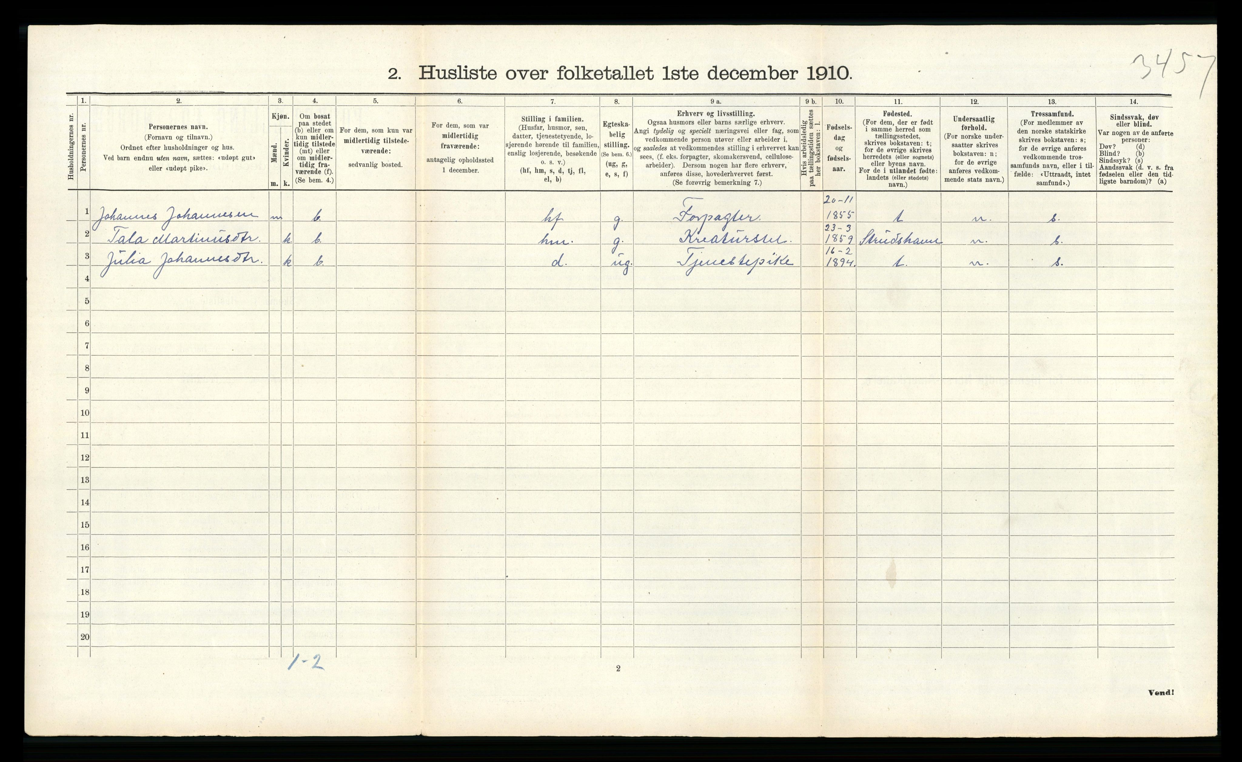 RA, Folketelling 1910 for 1257 Alversund herred, 1910, s. 79
