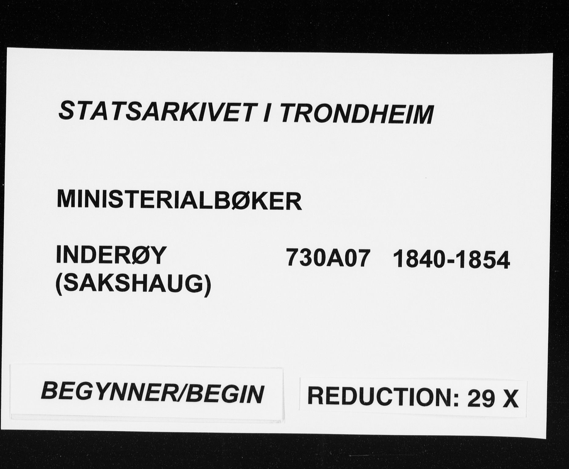 Ministerialprotokoller, klokkerbøker og fødselsregistre - Nord-Trøndelag, AV/SAT-A-1458/730/L0280: Ministerialbok nr. 730A07 /1, 1840-1854