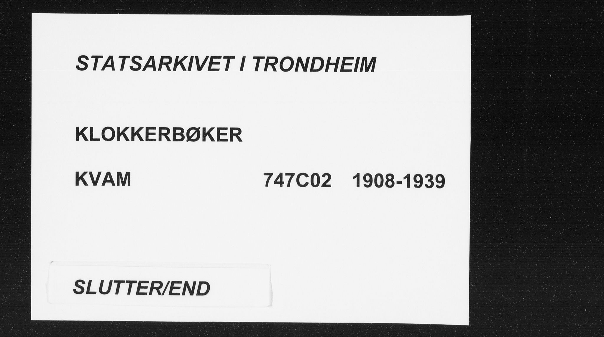 Ministerialprotokoller, klokkerbøker og fødselsregistre - Nord-Trøndelag, SAT/A-1458/747/L0460: Klokkerbok nr. 747C02, 1908-1939