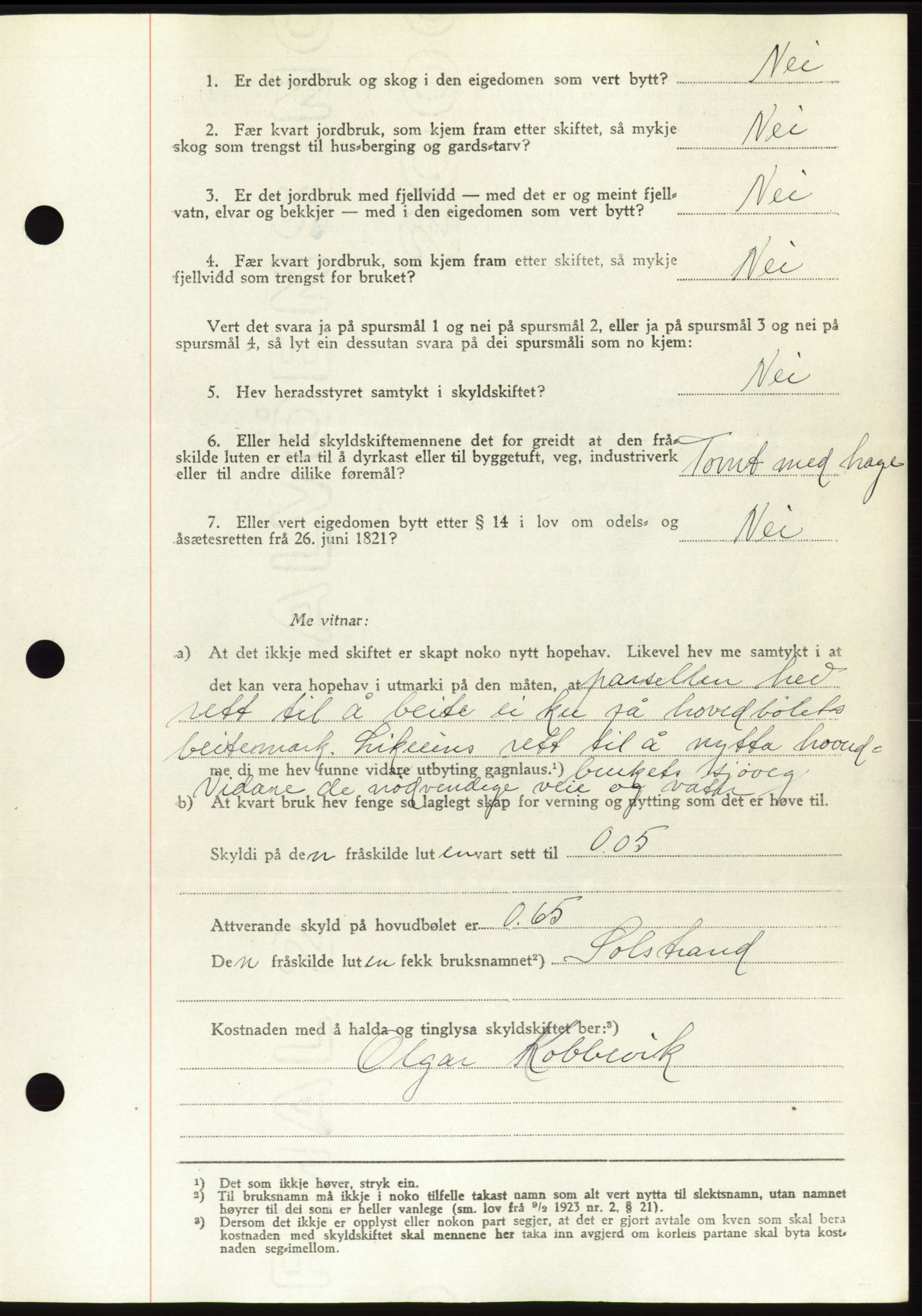 Søre Sunnmøre sorenskriveri, AV/SAT-A-4122/1/2/2C/L0082: Pantebok nr. 8A, 1948-1948, Dagboknr: 831/1948