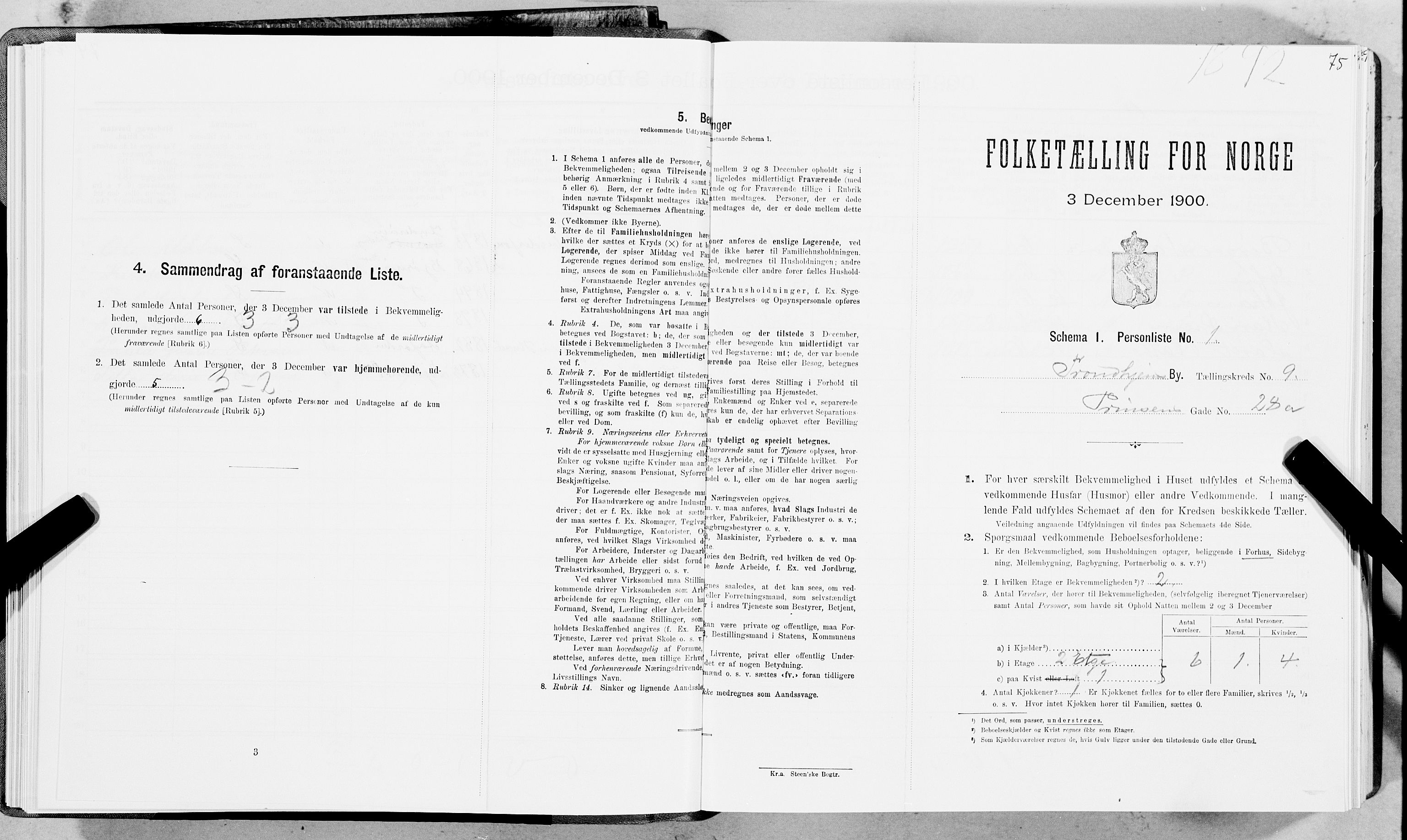 SAT, Folketelling 1900 for 1601 Trondheim kjøpstad, 1900, s. 1560