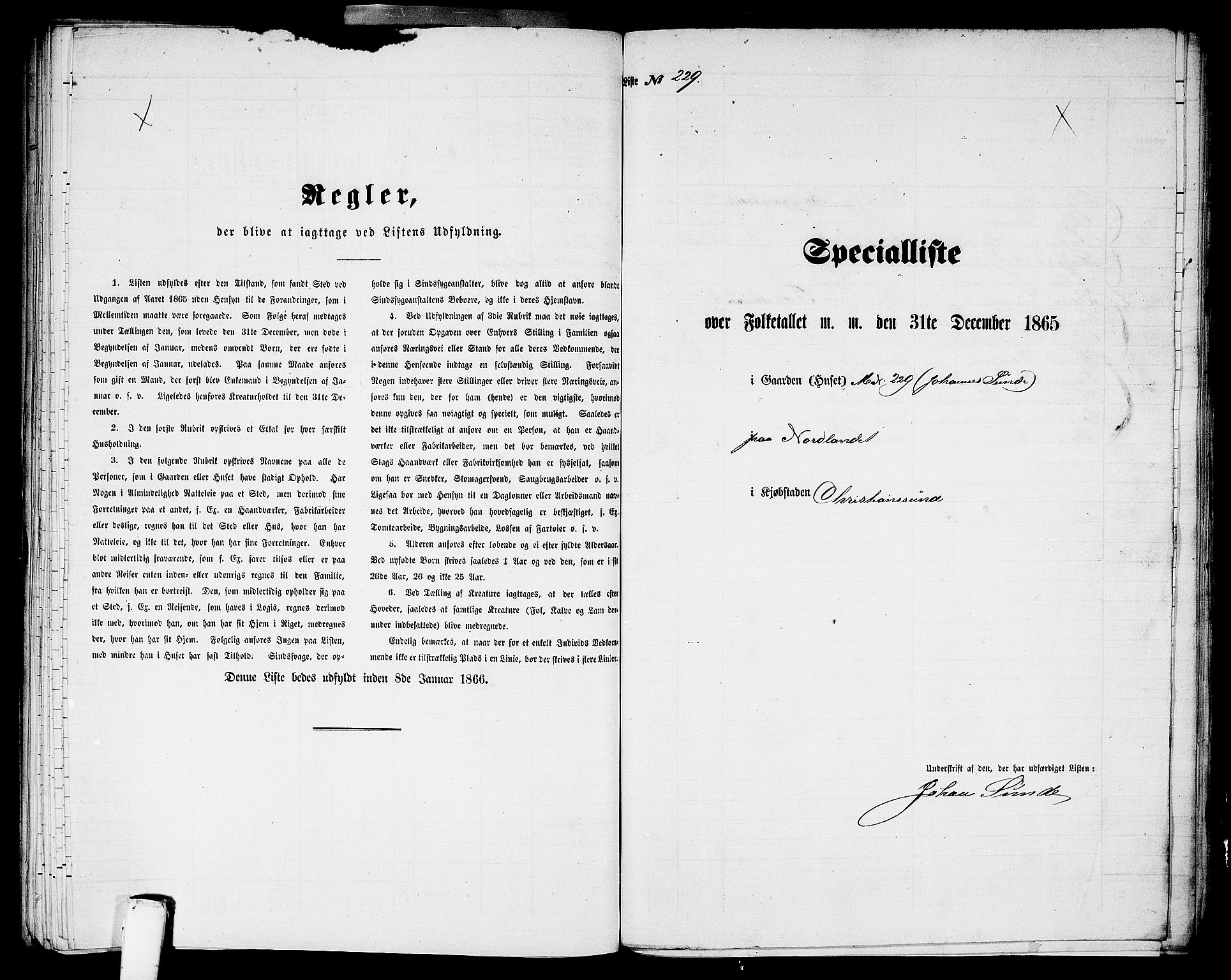 RA, Folketelling 1865 for 1503B Kristiansund prestegjeld, Kristiansund kjøpstad, 1865, s. 466