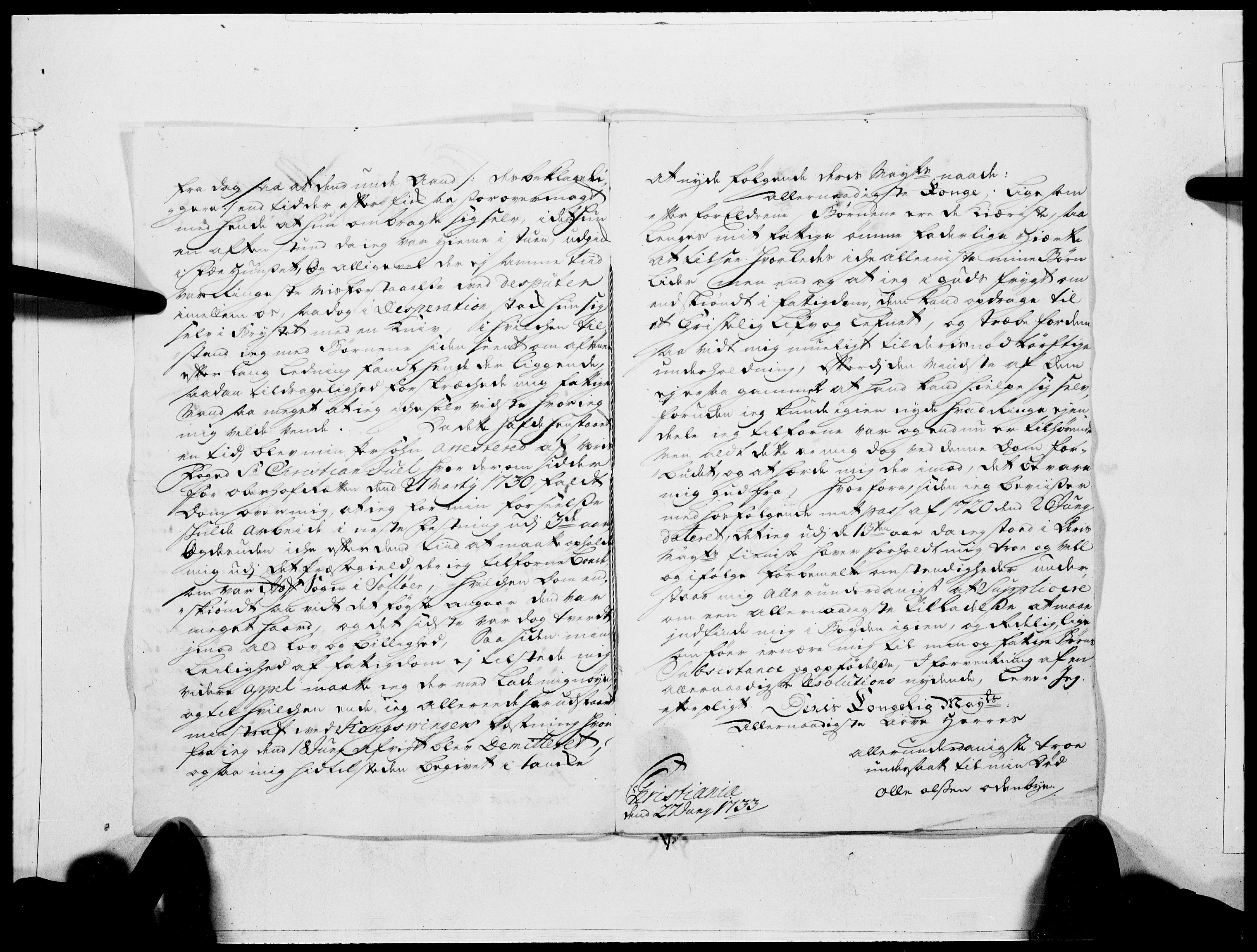 Danske Kanselli 1572-1799, AV/RA-EA-3023/F/Fc/Fcc/Fcca/L0115: Norske innlegg 1572-1799, 1734, s. 501