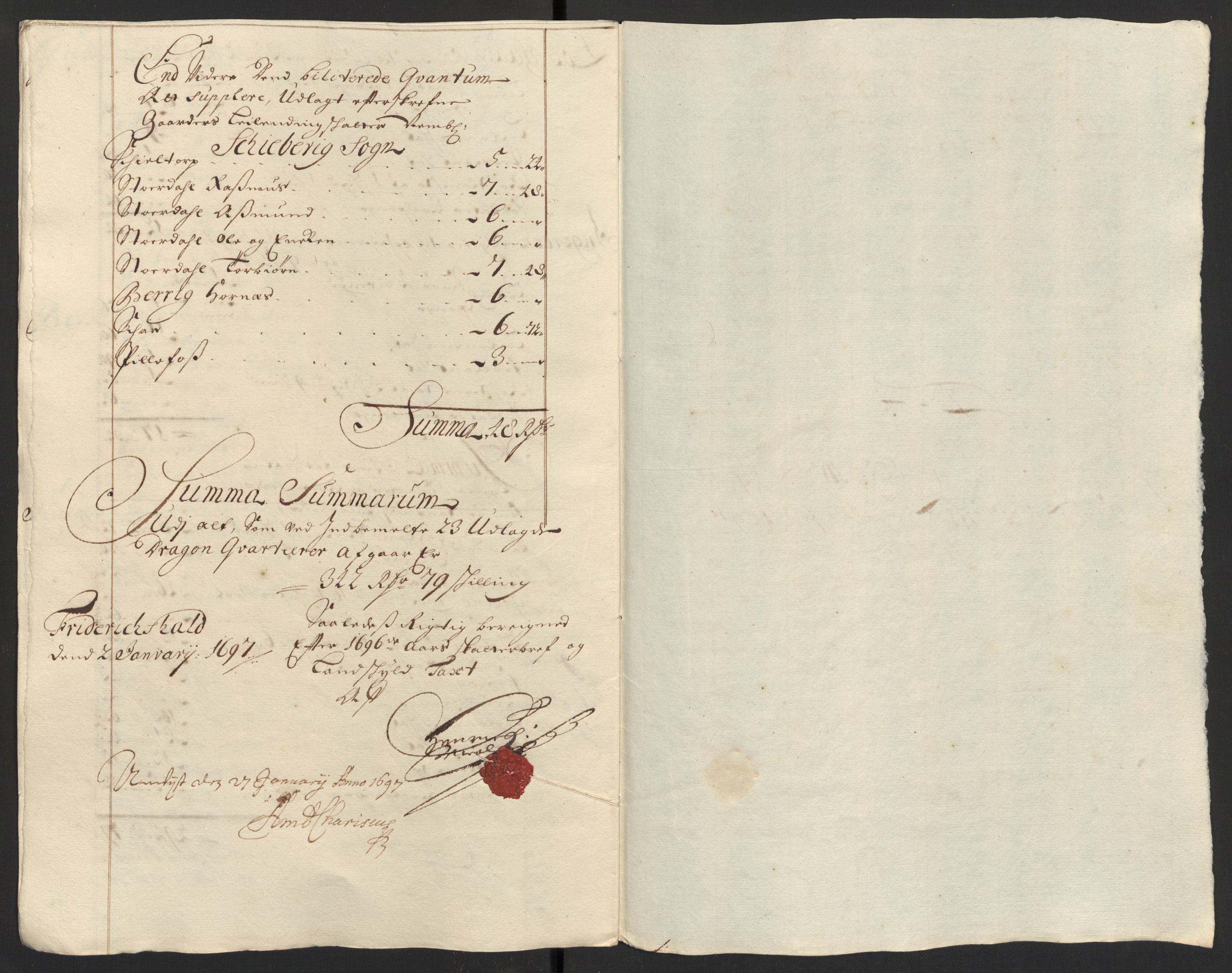 Rentekammeret inntil 1814, Reviderte regnskaper, Fogderegnskap, RA/EA-4092/R01/L0013: Fogderegnskap Idd og Marker, 1696-1698, s. 141