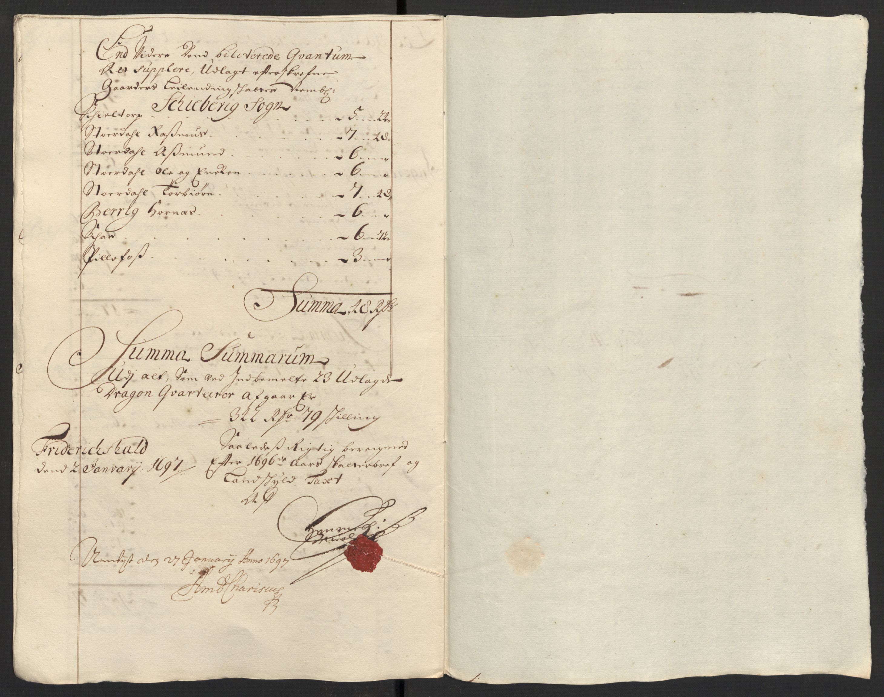 Rentekammeret inntil 1814, Reviderte regnskaper, Fogderegnskap, AV/RA-EA-4092/R01/L0013: Fogderegnskap Idd og Marker, 1696-1698, s. 141