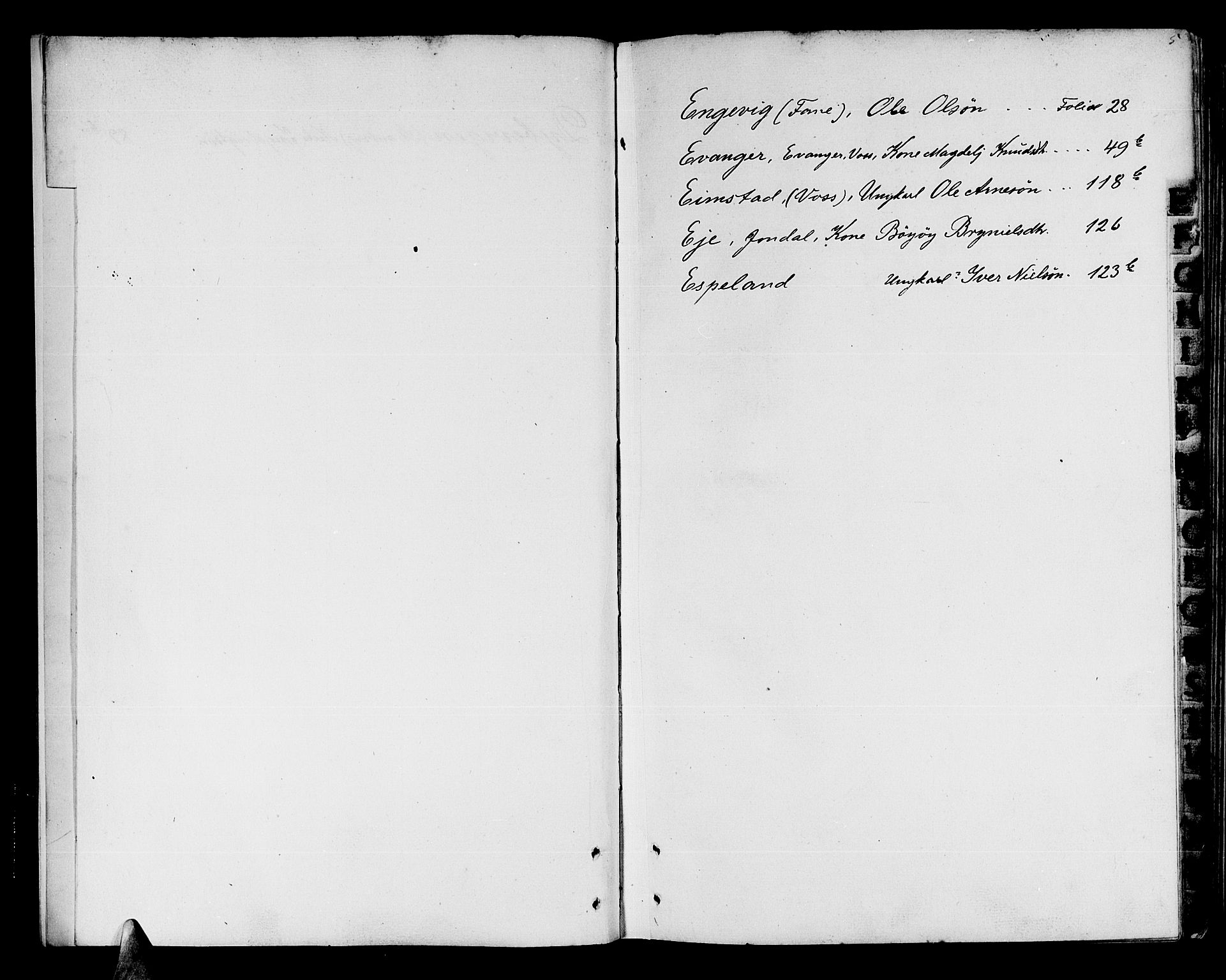 Hardanger og Voss sorenskriveri, AV/SAB-A-2501/4/4A/4Ac/L0003: Skifterettsprotokoll for sorenskriveriet, 1718-1721, s. 4b-5a