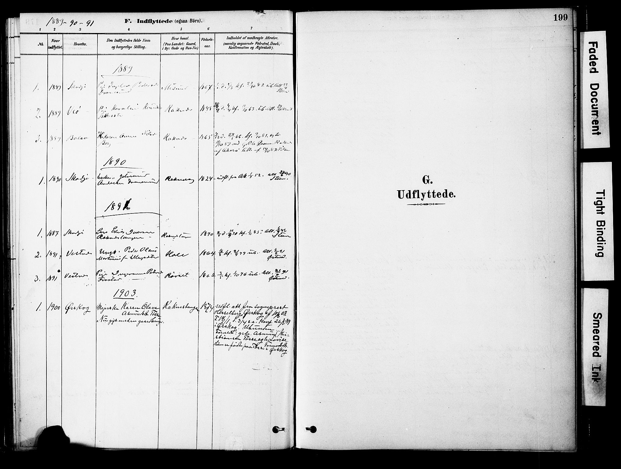 Ministerialprotokoller, klokkerbøker og fødselsregistre - Møre og Romsdal, SAT/A-1454/563/L0736: Ministerialbok nr. 563A01, 1878-1903, s. 199
