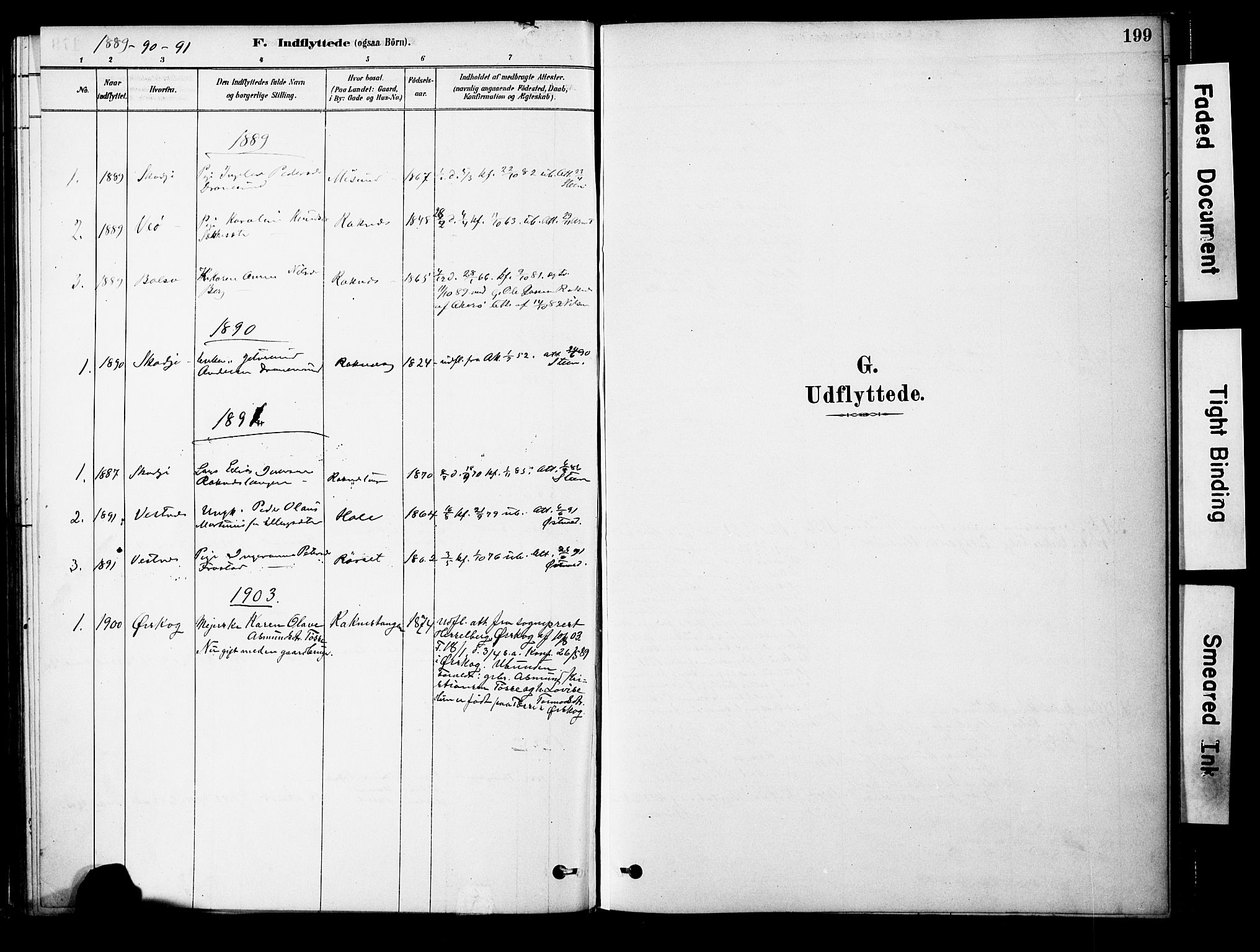 Ministerialprotokoller, klokkerbøker og fødselsregistre - Møre og Romsdal, AV/SAT-A-1454/563/L0736: Ministerialbok nr. 563A01, 1878-1903, s. 199