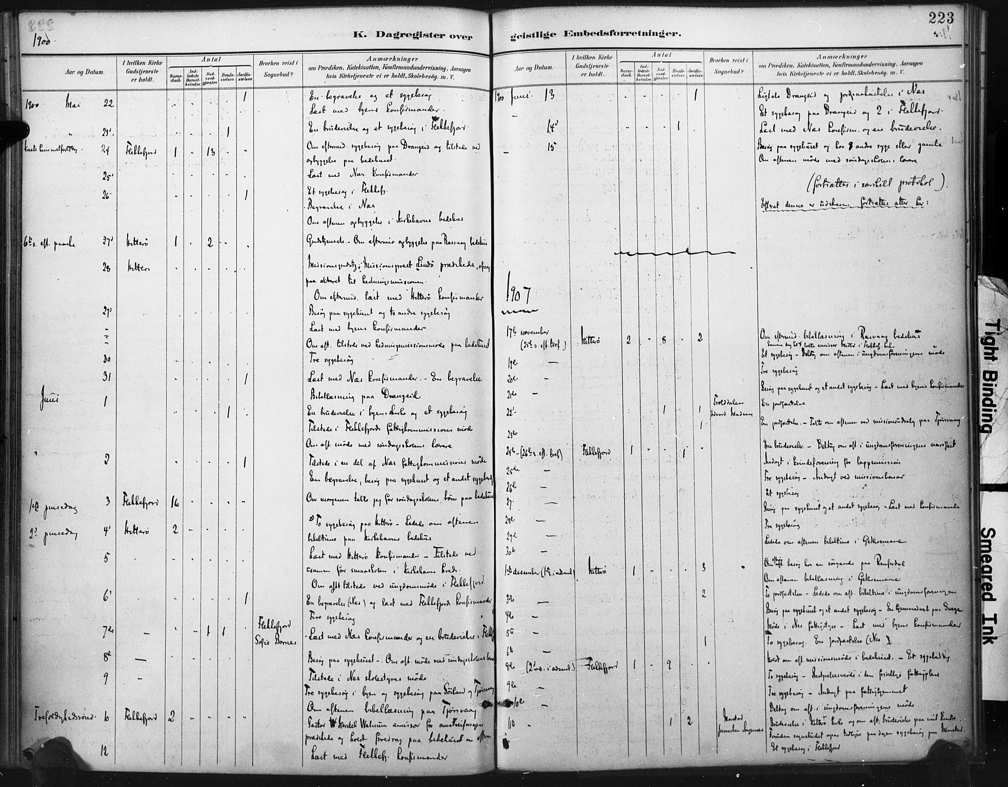 Flekkefjord sokneprestkontor, AV/SAK-1111-0012/F/Fa/Fac/L0008: Ministerialbok nr. A 8, 1885-1898, s. 223