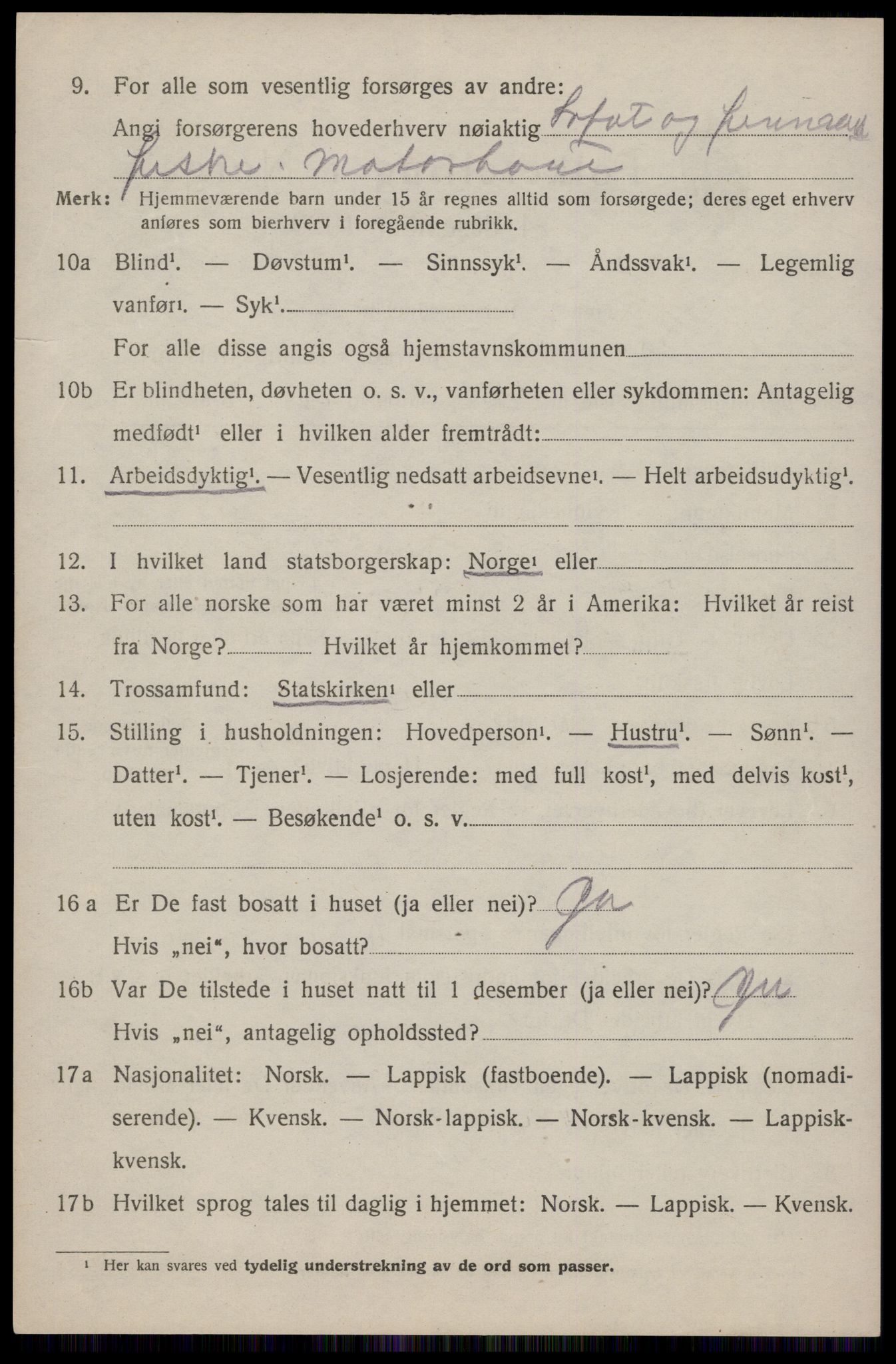 SAT, Folketelling 1920 for 1859 Flakstad herred, 1920, s. 2046