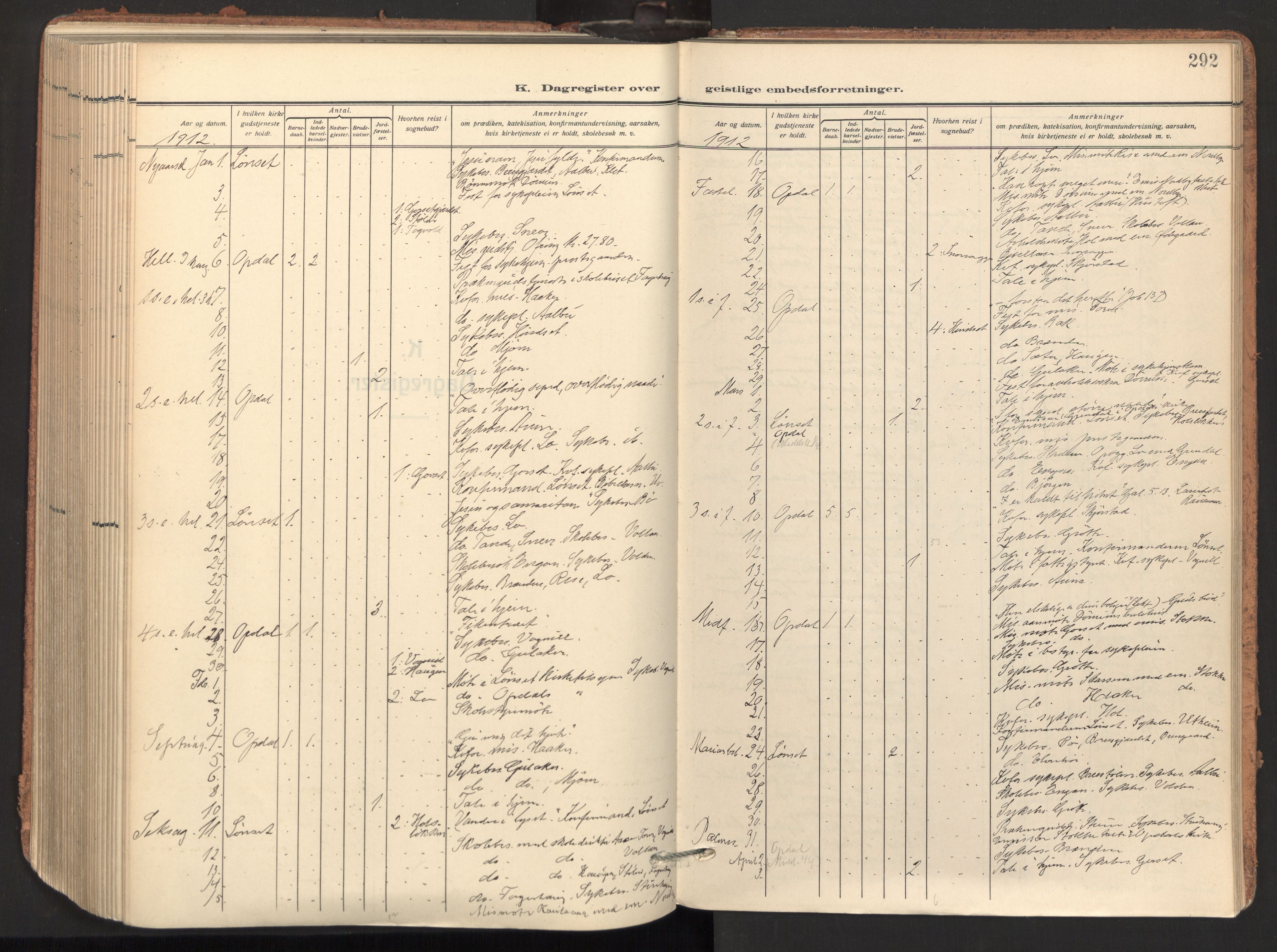 Ministerialprotokoller, klokkerbøker og fødselsregistre - Sør-Trøndelag, AV/SAT-A-1456/678/L0909: Ministerialbok nr. 678A17, 1912-1930, s. 292