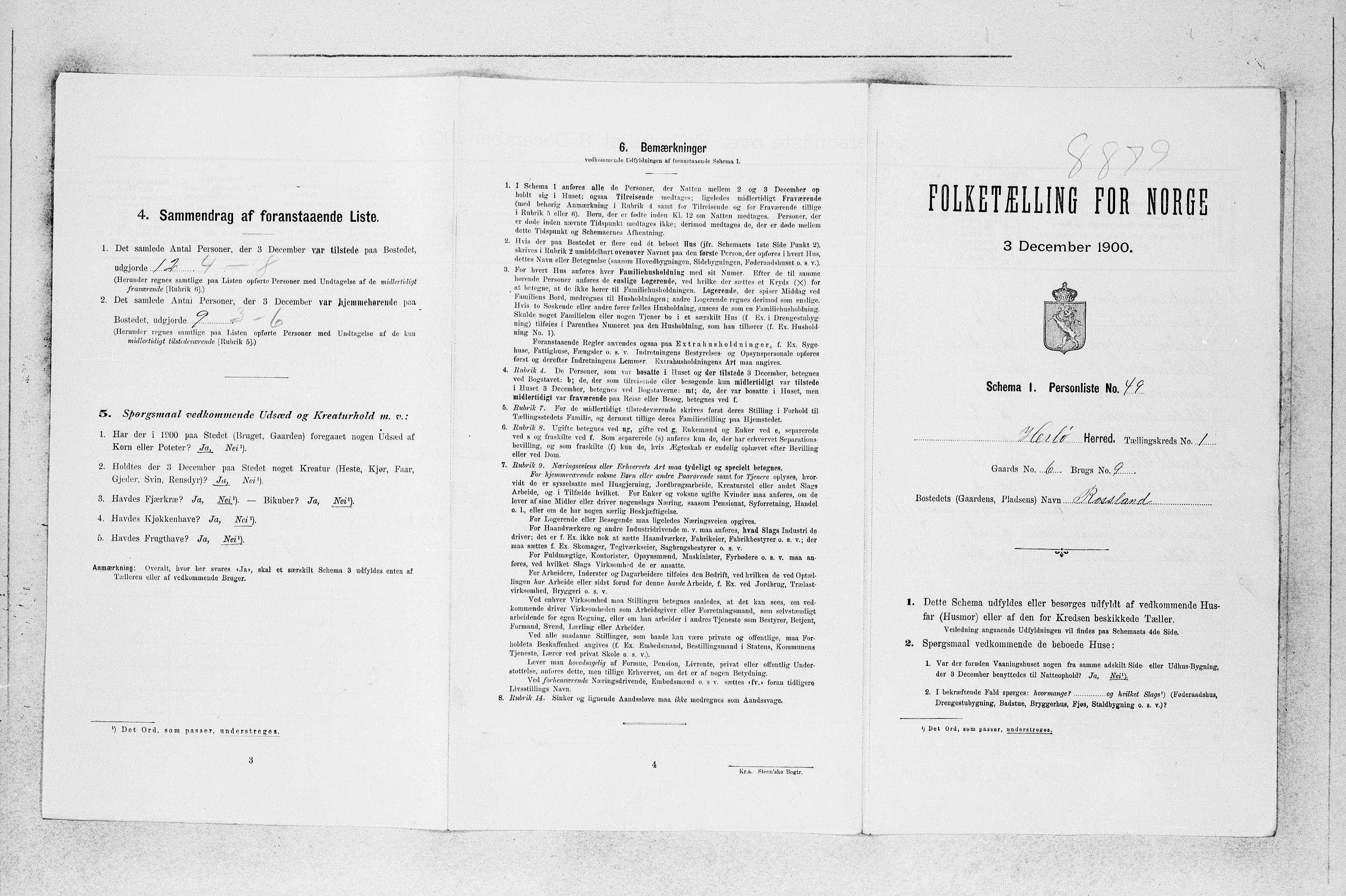 SAB, Folketelling 1900 for 1258 Herdla herred, 1900, s. 168