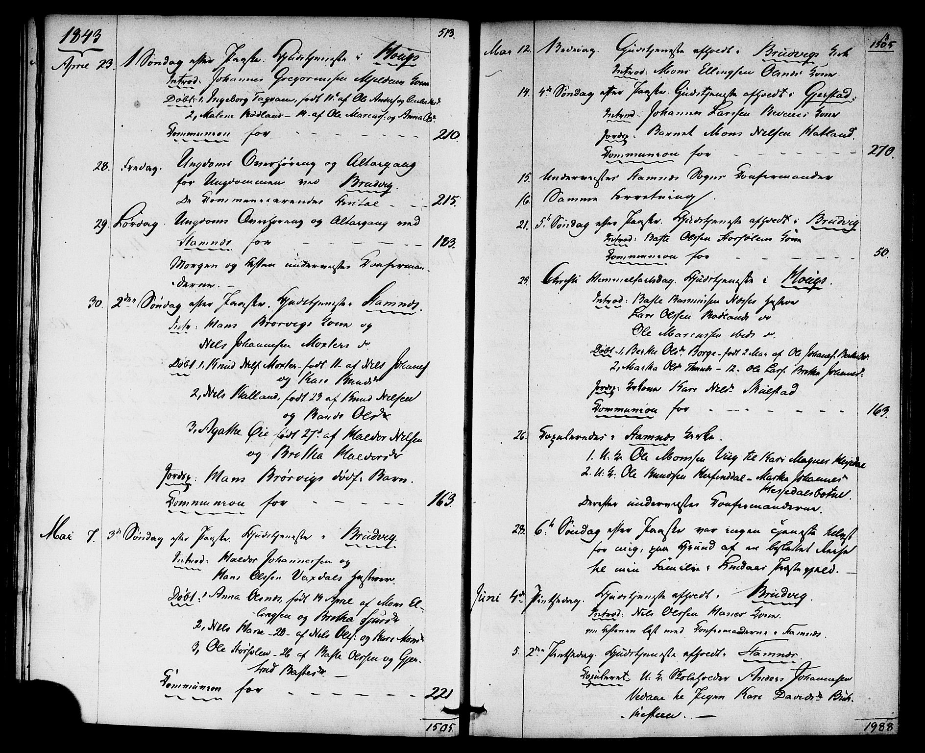 Haus sokneprestembete, AV/SAB-A-75601: Residerende kapellans bok nr. A 2, 1841-1850, s. 18