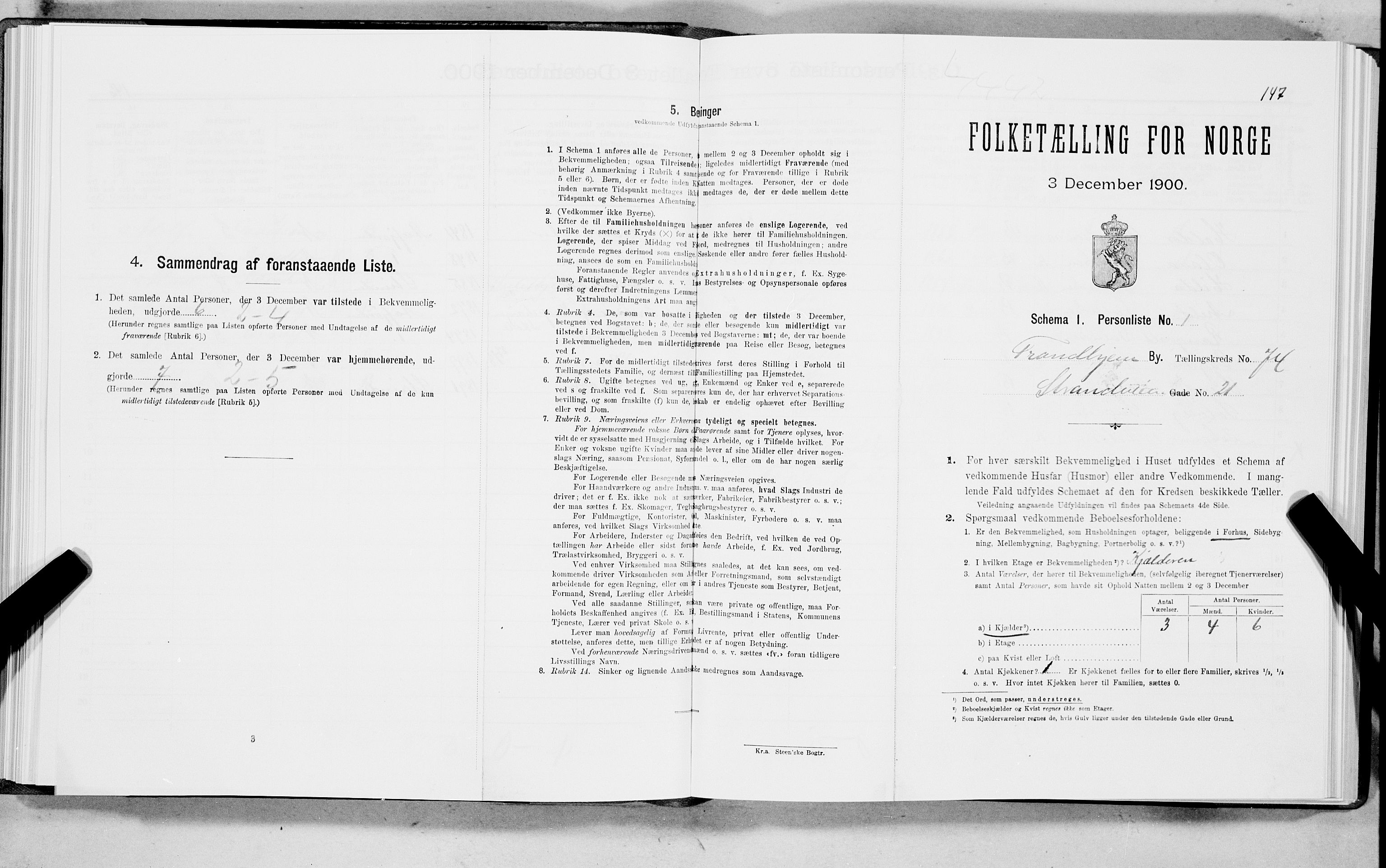 SAT, Folketelling 1900 for 1601 Trondheim kjøpstad, 1900, s. 14576