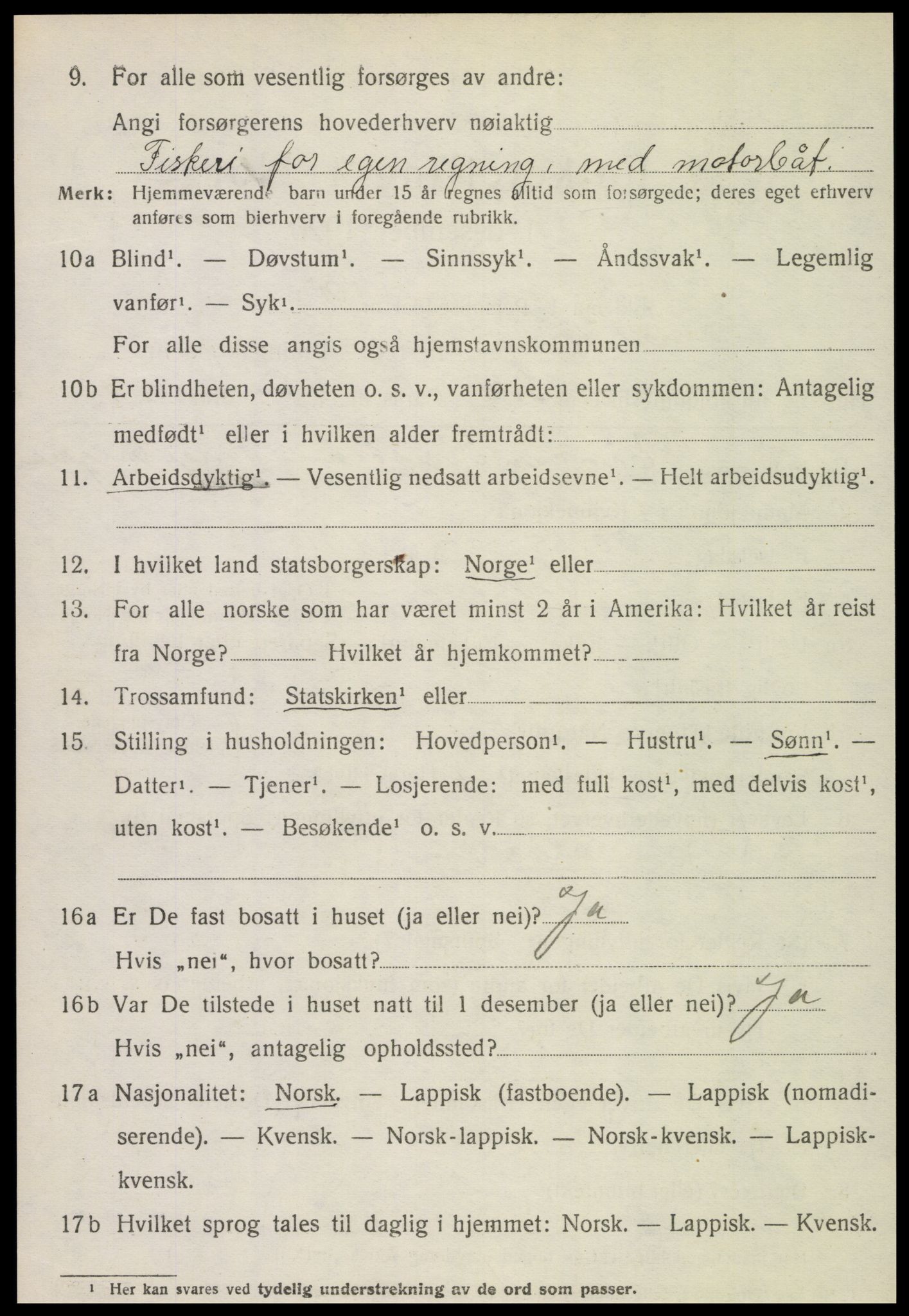 SAT, Folketelling 1920 for 1750 Vikna herred, 1920, s. 6310