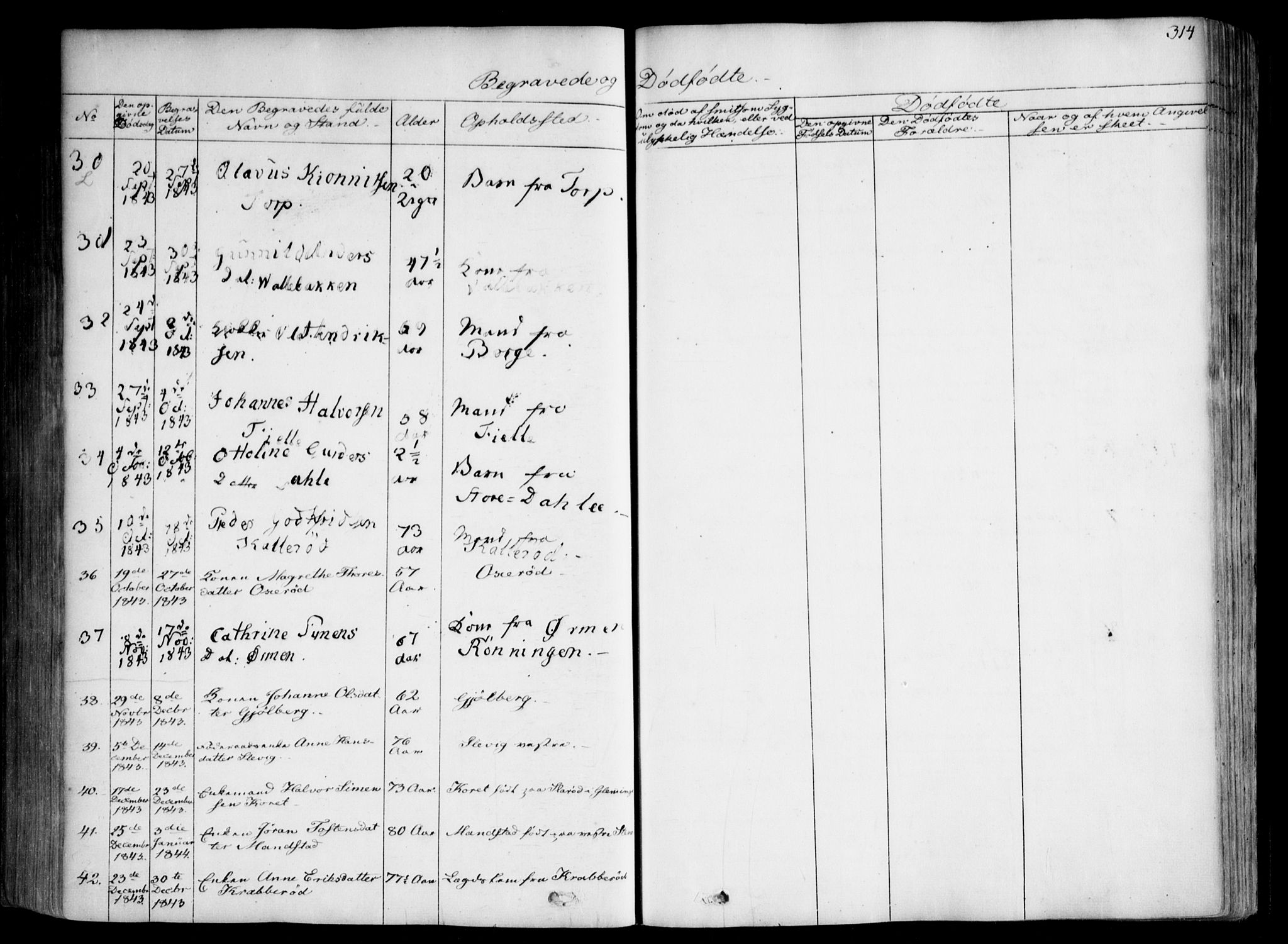 Onsøy prestekontor Kirkebøker, AV/SAO-A-10914/F/Fa/L0003: Ministerialbok nr. I 3, 1841-1860, s. 314