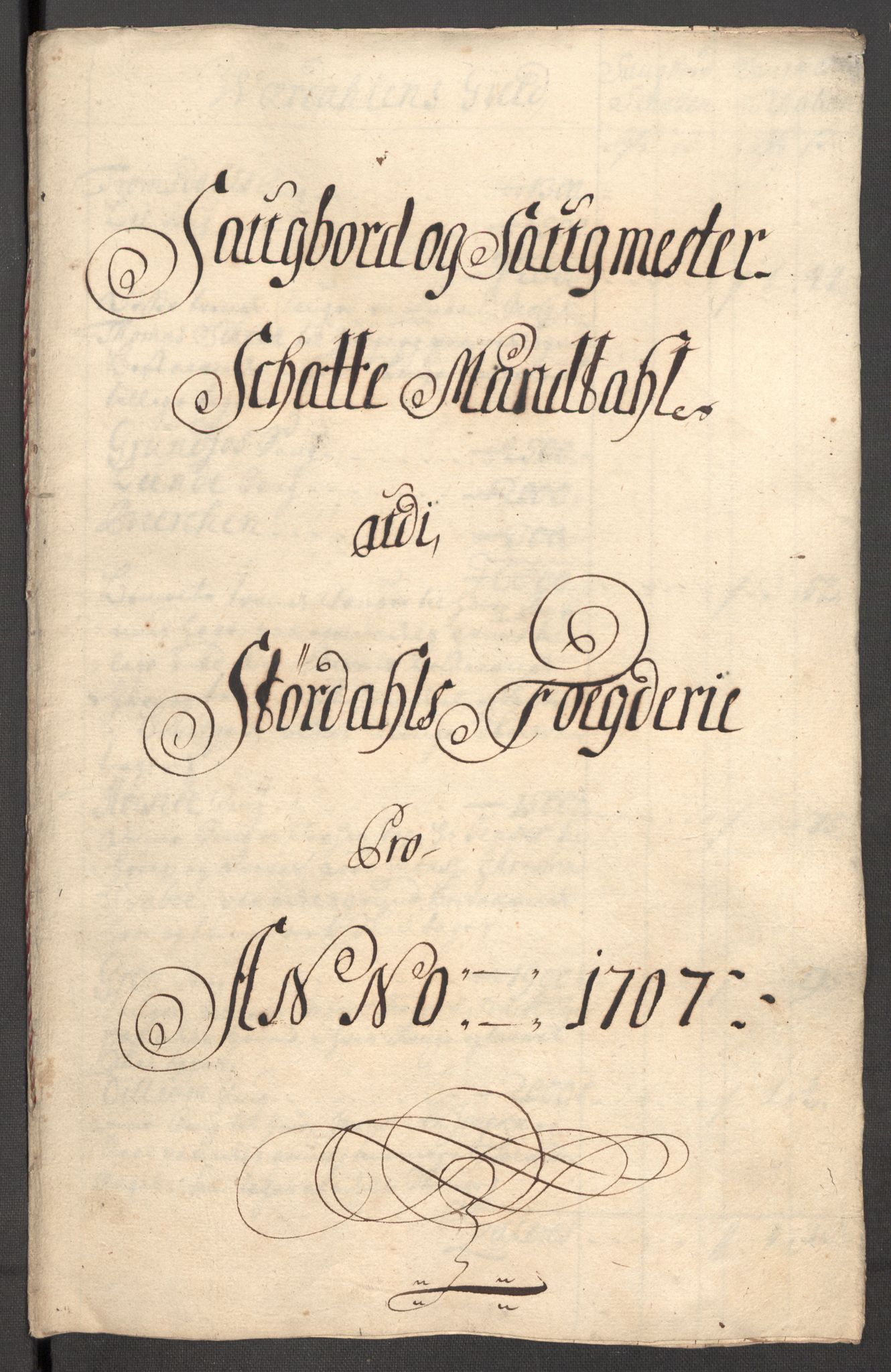 Rentekammeret inntil 1814, Reviderte regnskaper, Fogderegnskap, RA/EA-4092/R62/L4197: Fogderegnskap Stjørdal og Verdal, 1707, s. 119