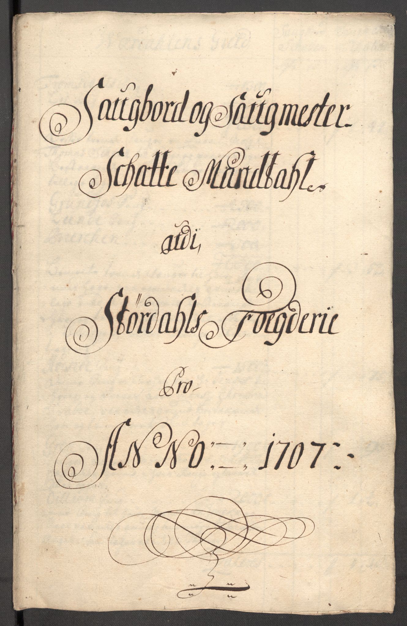 Rentekammeret inntil 1814, Reviderte regnskaper, Fogderegnskap, AV/RA-EA-4092/R62/L4197: Fogderegnskap Stjørdal og Verdal, 1707, s. 119