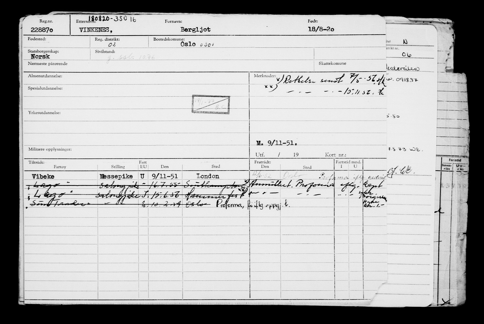 Direktoratet for sjømenn, AV/RA-S-3545/G/Gb/L0184: Hovedkort, 1920, s. 428