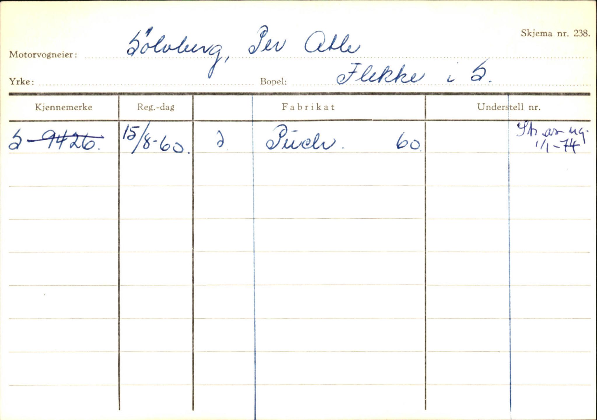 Statens vegvesen, Sogn og Fjordane vegkontor, AV/SAB-A-5301/4/F/L0126: Eigarregister Fjaler M-Å. Leikanger A-Å, 1945-1975, s. 419