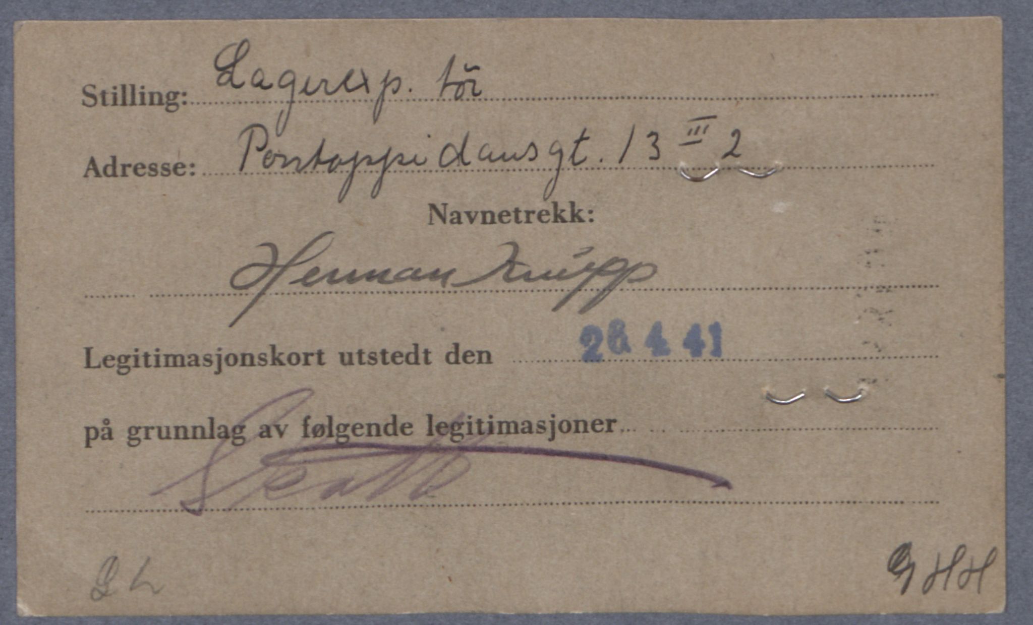 Sosialdepartementet, Våre Falne, RA/S-1708/E/Ee/L0021A: Fotografier av jøder på legitimasjonskort (1941-42), 1941-1942, s. 218