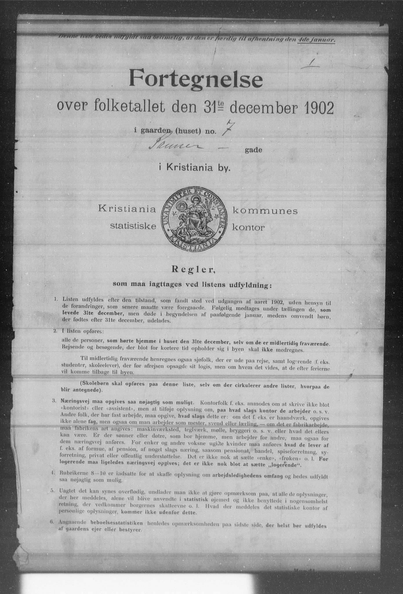 OBA, Kommunal folketelling 31.12.1902 for Kristiania kjøpstad, 1902, s. 16694