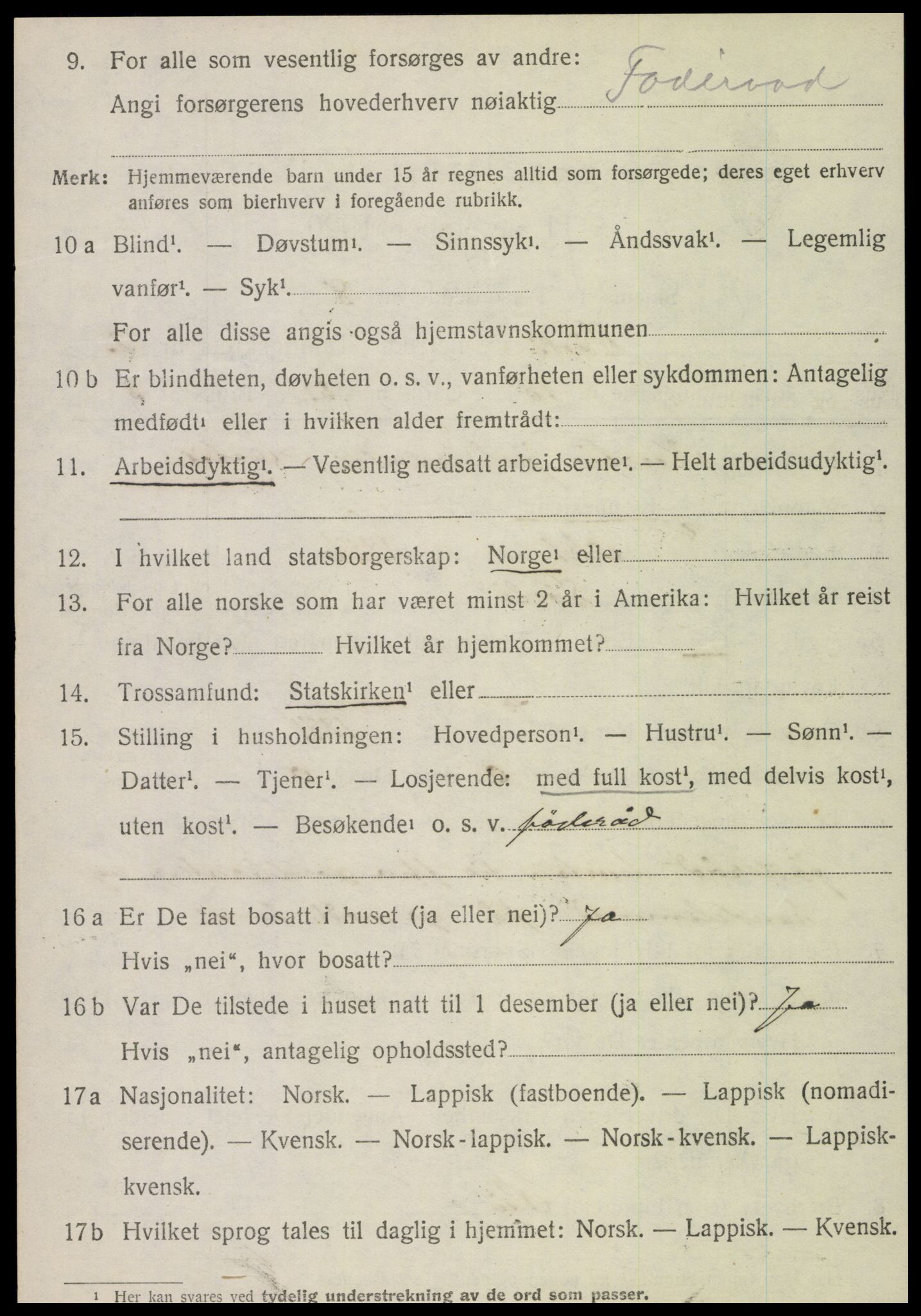 SAT, Folketelling 1920 for 1737 Sørli herred, 1920, s. 1040