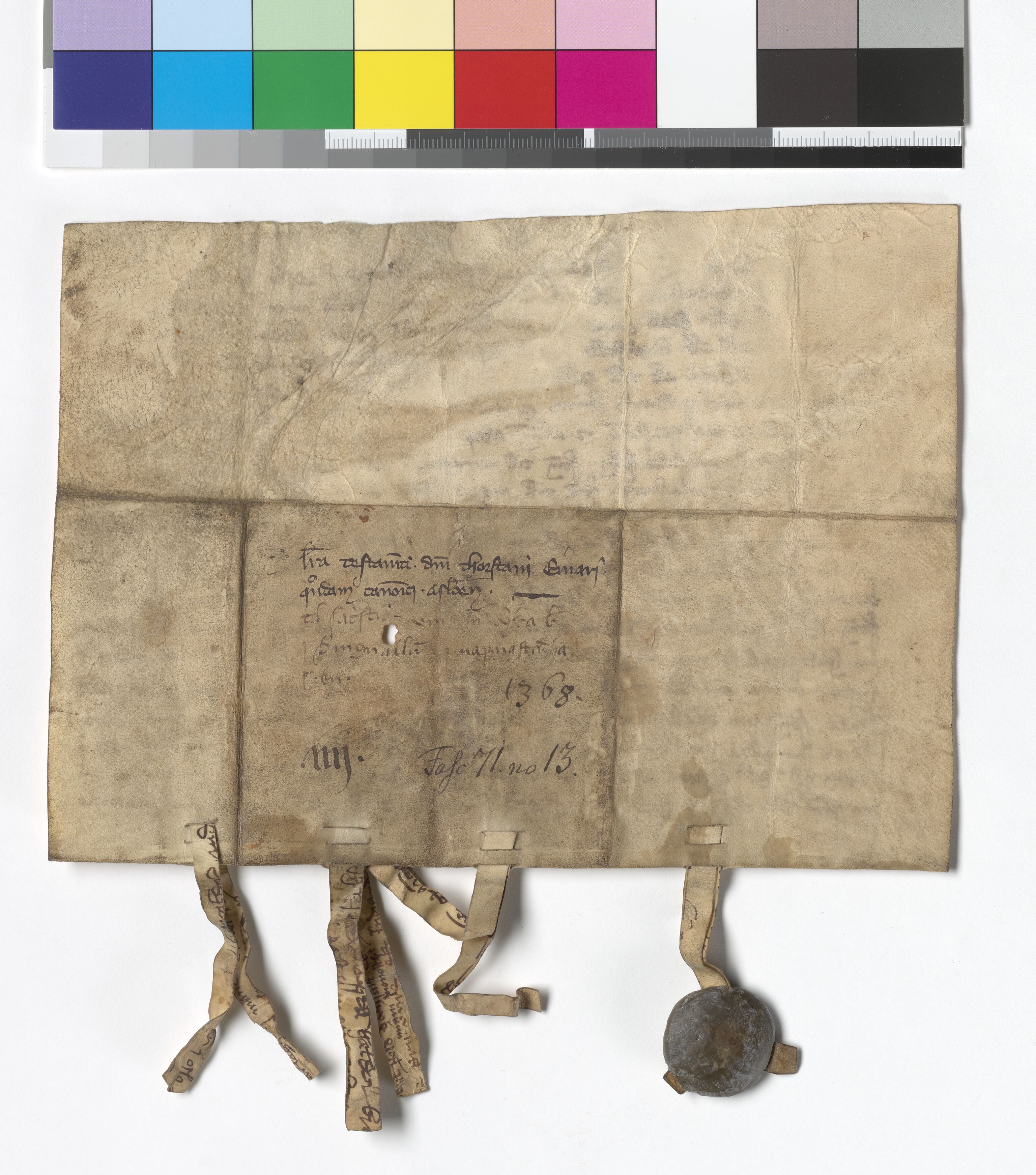 Riksarkivets diplomsamling, AV/RA-EA-5965/F05/L0175: NRA AM fasc. 71 nr. 13-35, 1368-1372, s. 3