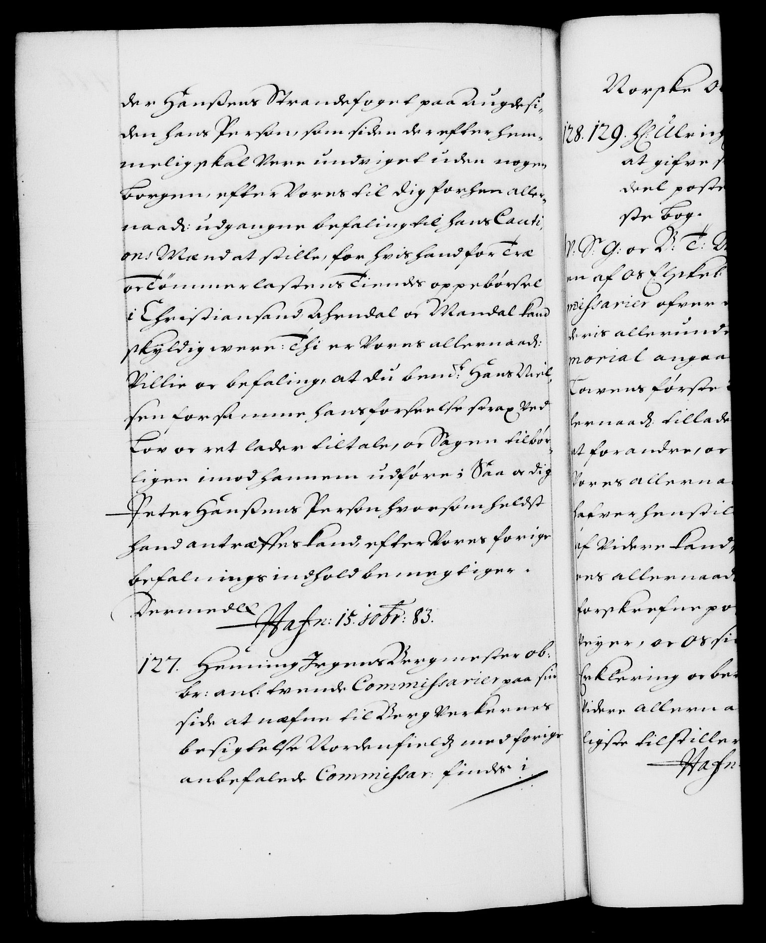 Danske Kanselli 1572-1799, AV/RA-EA-3023/F/Fc/Fca/Fcab/L0012: Norske tegnelser (mikrofilm), 1670-1683, s. 446b