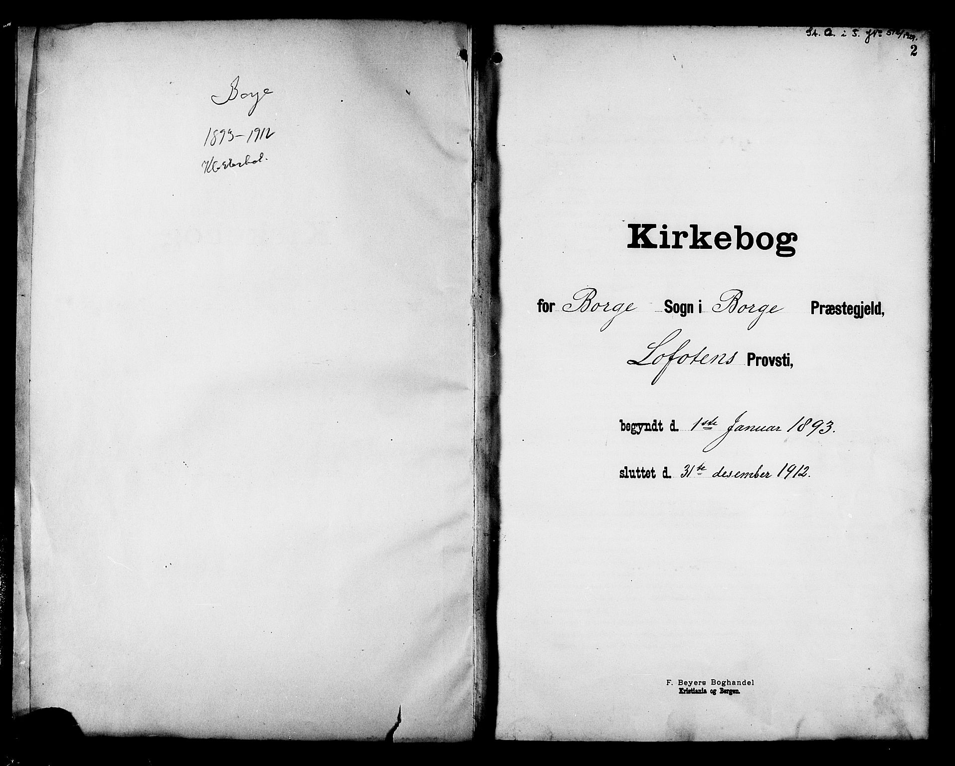 Ministerialprotokoller, klokkerbøker og fødselsregistre - Nordland, SAT/A-1459/880/L1141: Klokkerbok nr. 880C03, 1893-1928, s. 2