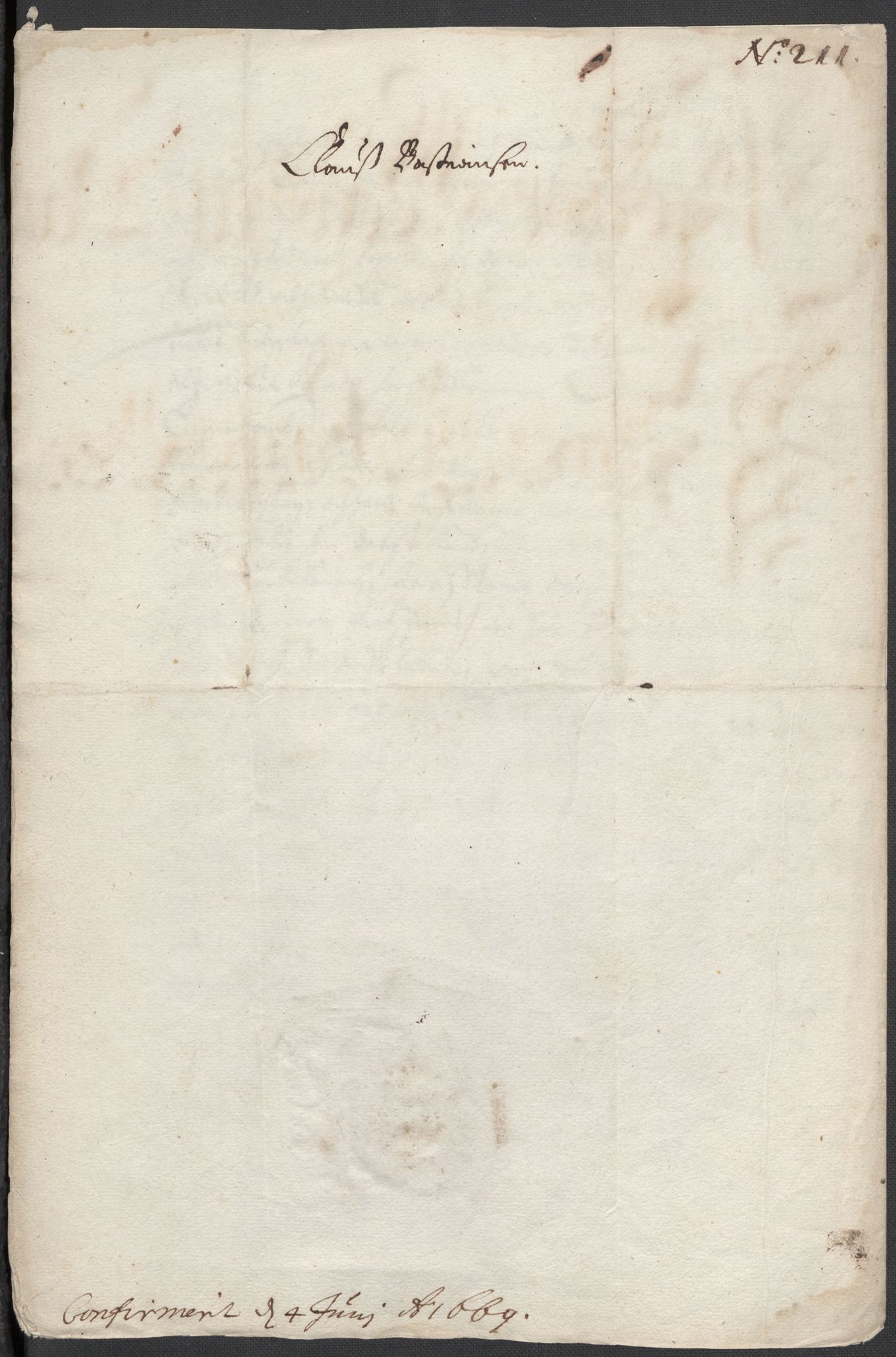 Rentekammeret, Kammerkanselliet, RA/EA-3111/G/Gg/Ggj/Ggja/L0001b: Skjøter utstedt av myndigheter i Norge og senere ombyttet med kongelige konfirmasjonsskjøter, 1663-1669, s. 434