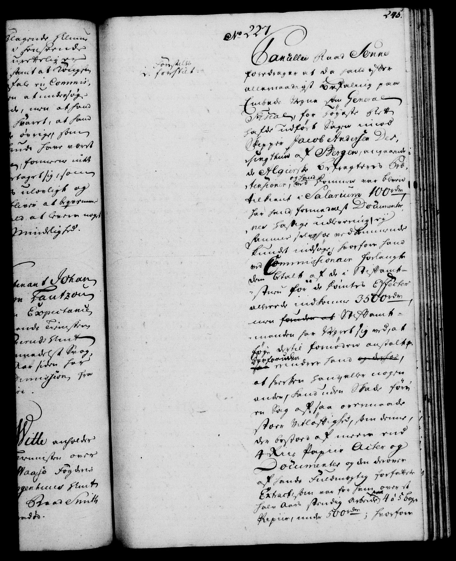 Rentekammeret, Kammerkanselliet, RA/EA-3111/G/Gh/Gha/L0033: Norsk ekstraktmemorialprotokoll (merket RK 53.78), 1755-1756, s. 245
