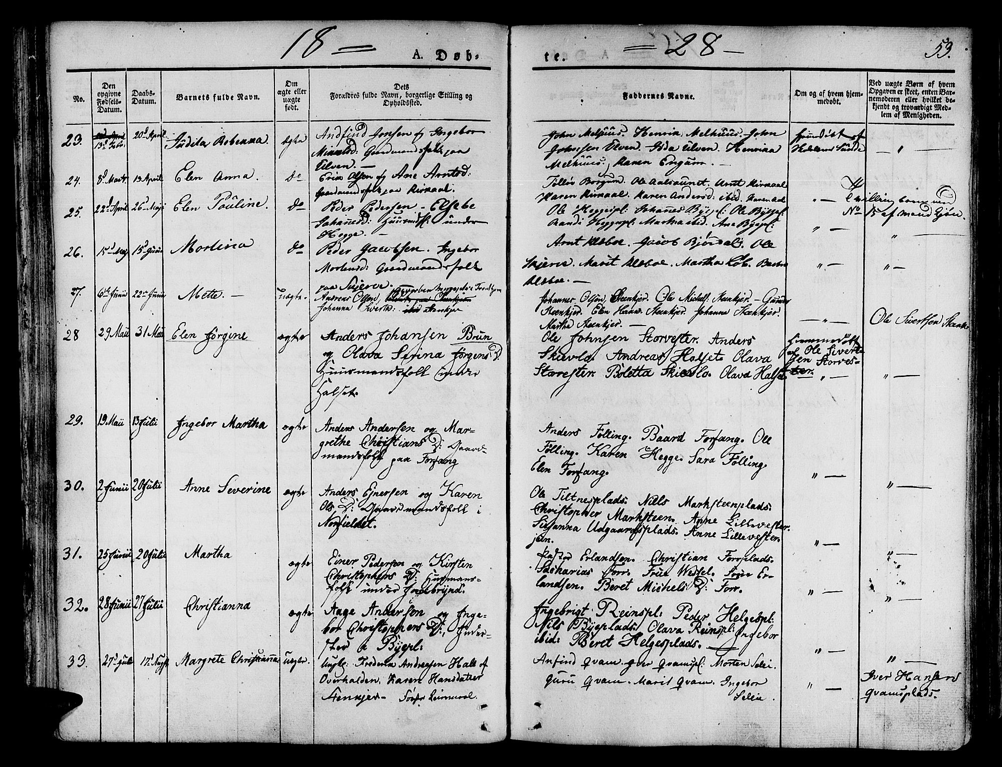 Ministerialprotokoller, klokkerbøker og fødselsregistre - Nord-Trøndelag, AV/SAT-A-1458/746/L0445: Ministerialbok nr. 746A04, 1826-1846, s. 53