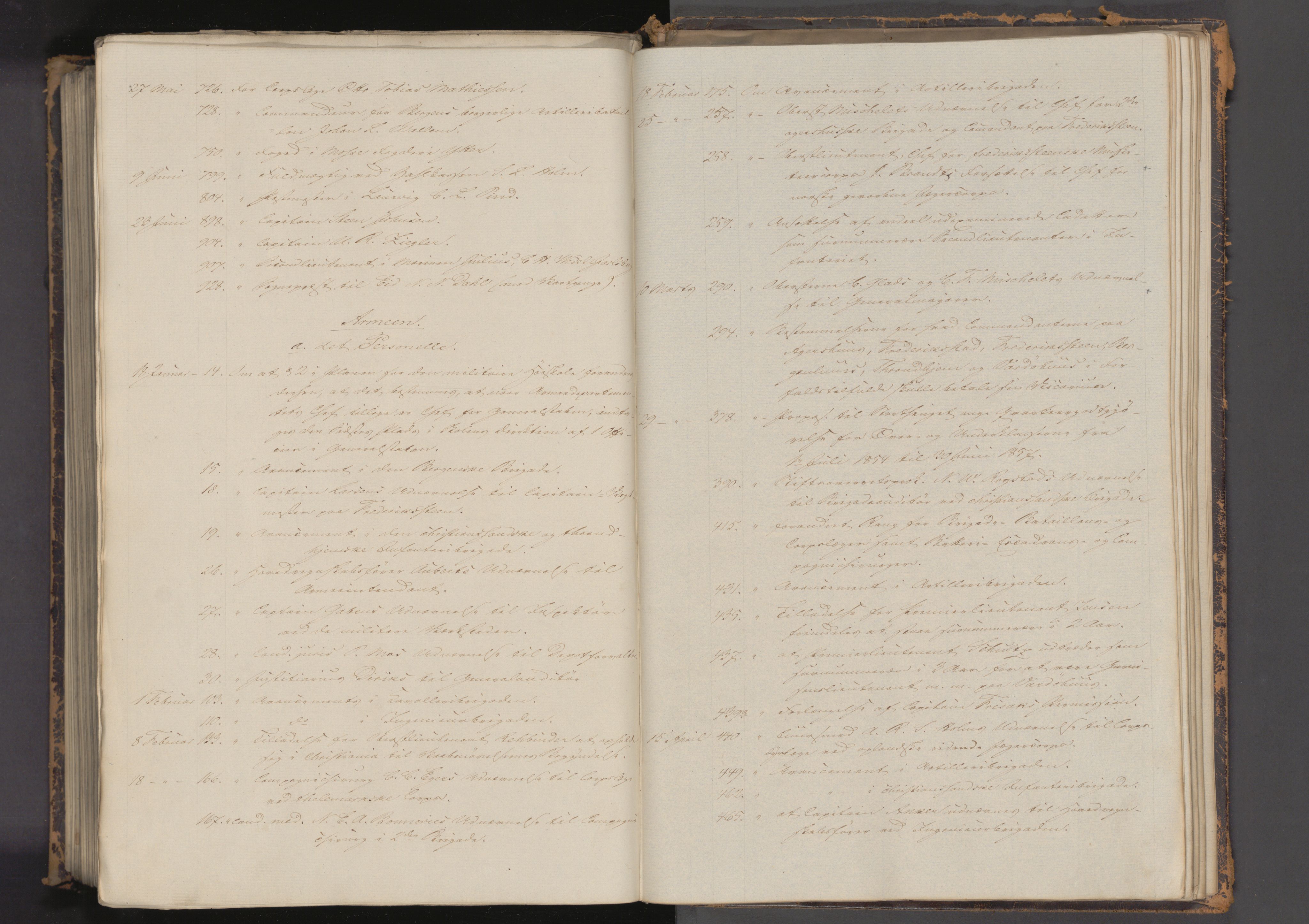 Statsrådssekretariatet, AV/RA-S-1001/A/Ab/L0079: Kgl. res. nr. 1-918, 1. halvår, 1854