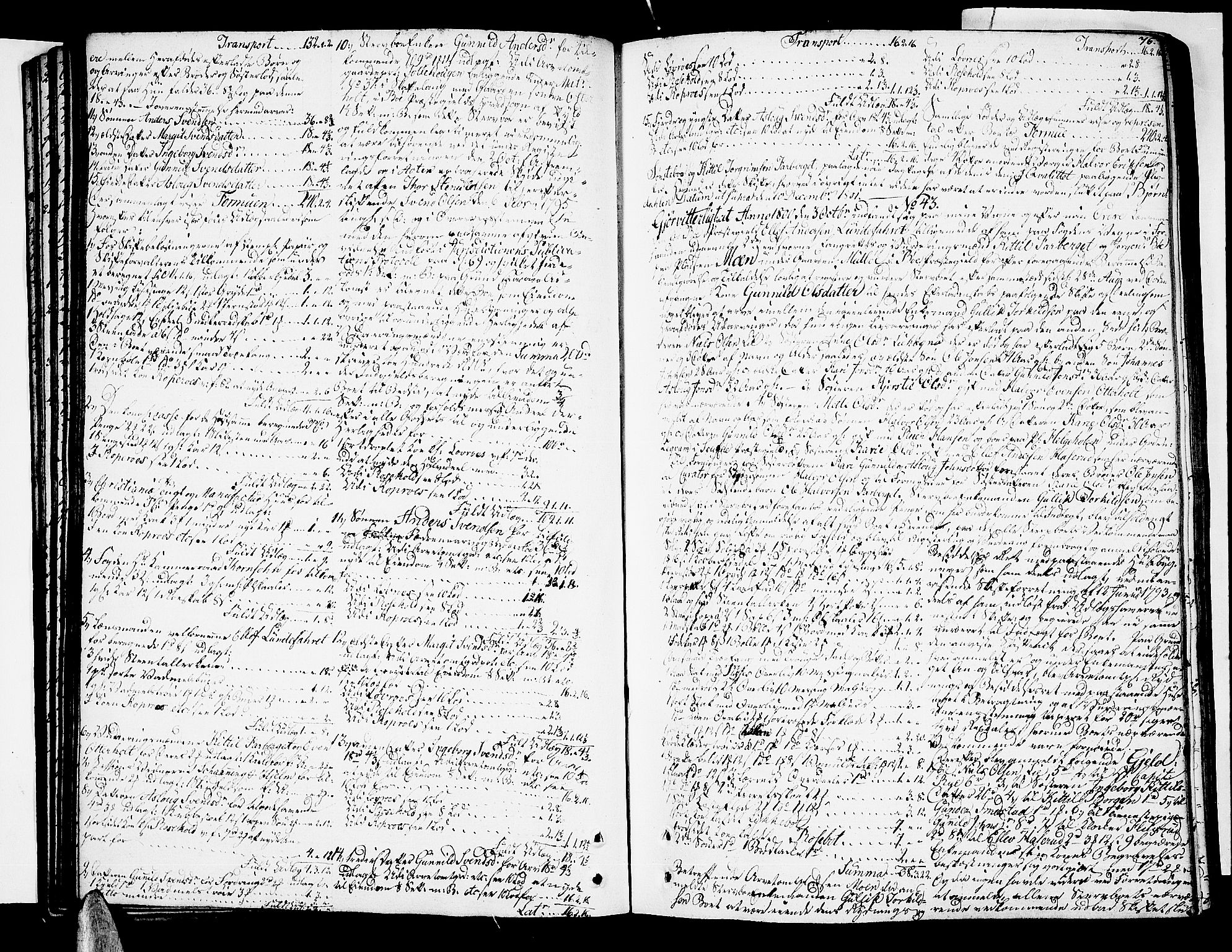 Nedre Telemark sorenskriveri, AV/SAKO-A-135/H/Hb/Hba/L0018: Skifteprotokoll, 1801-1806, s. 75b-76a