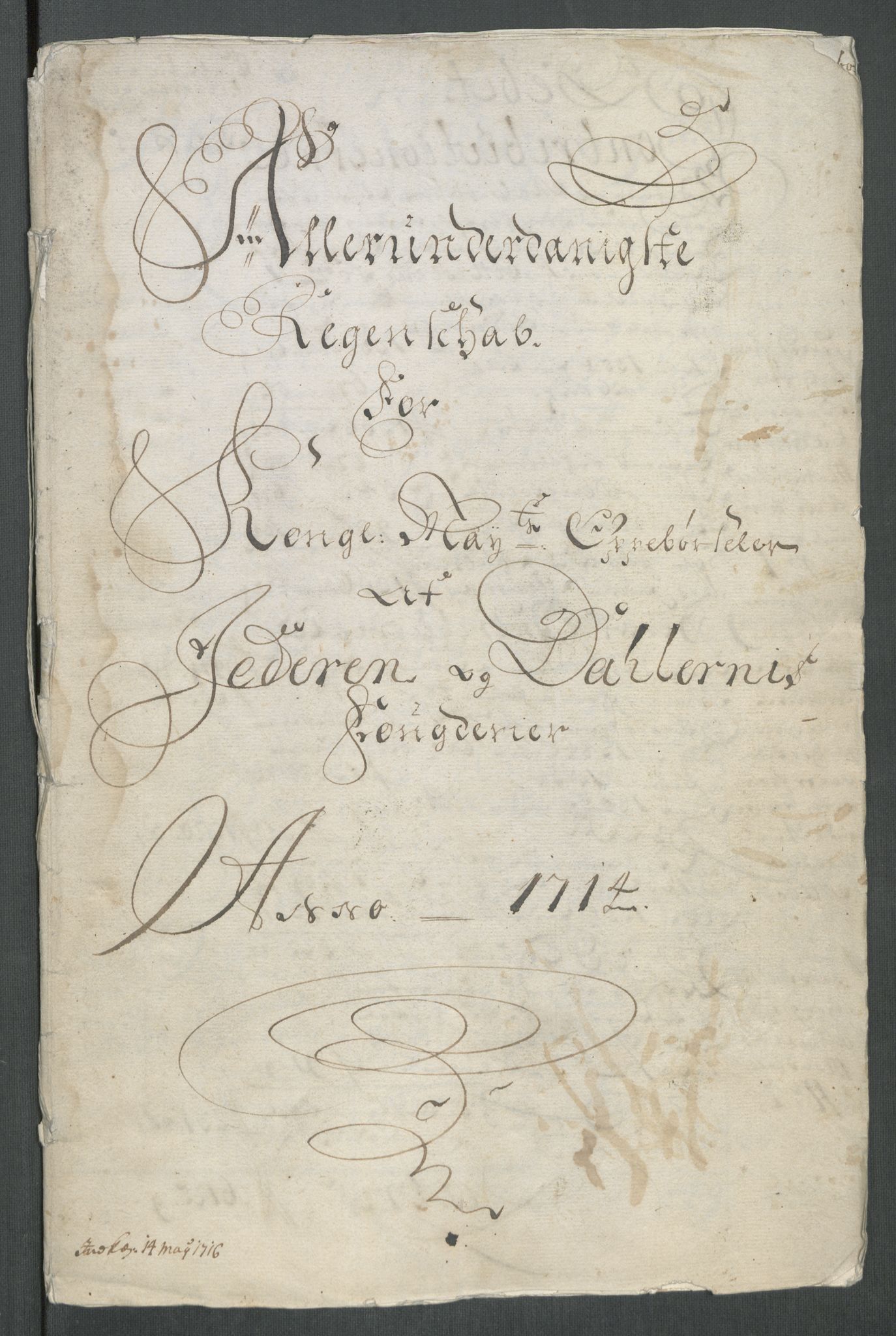 Rentekammeret inntil 1814, Reviderte regnskaper, Fogderegnskap, RA/EA-4092/R46/L2738: Fogderegnskap Jæren og Dalane, 1713-1714, s. 255