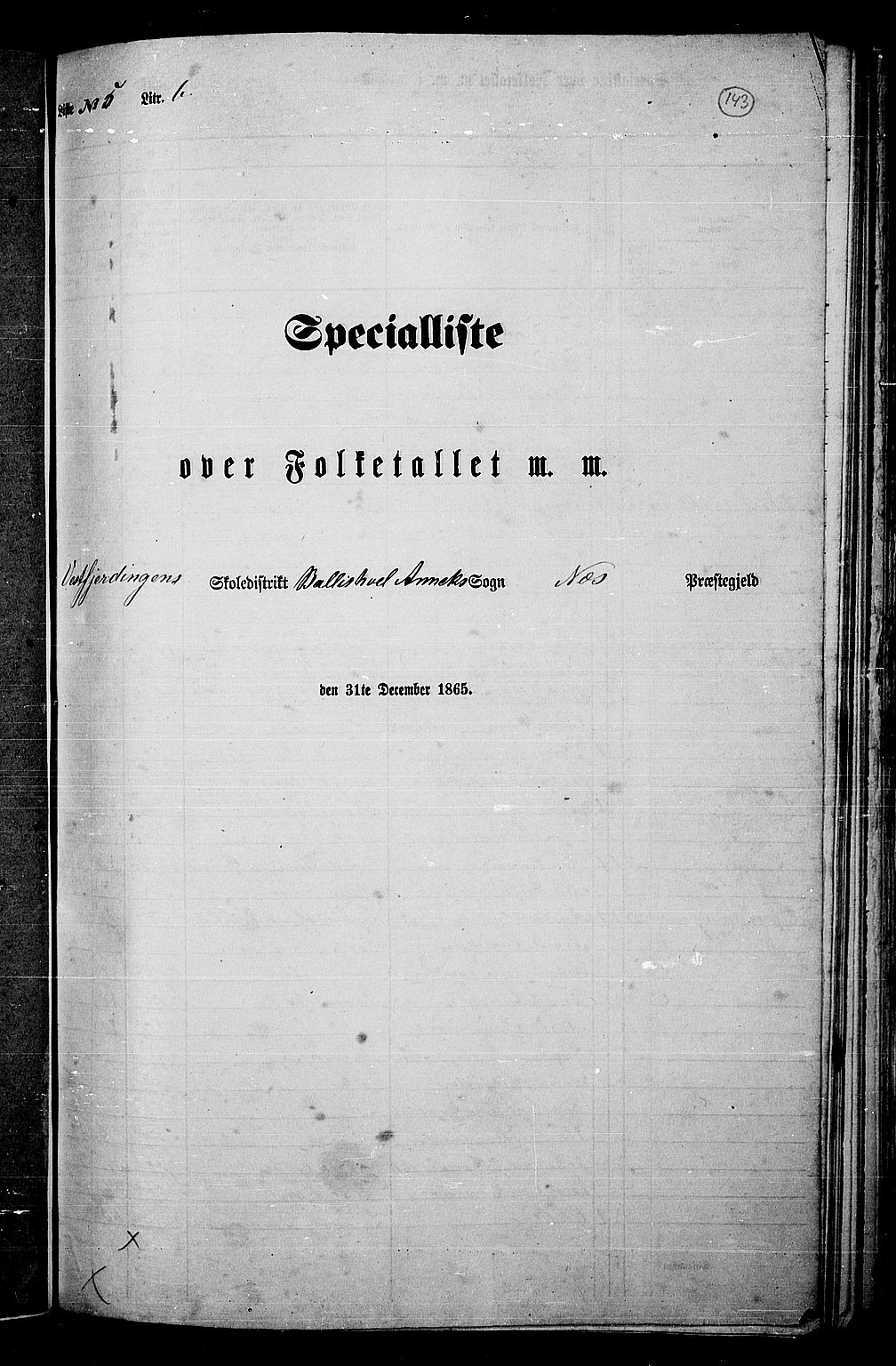 RA, Folketelling 1865 for 0411P Nes prestegjeld, 1865, s. 123