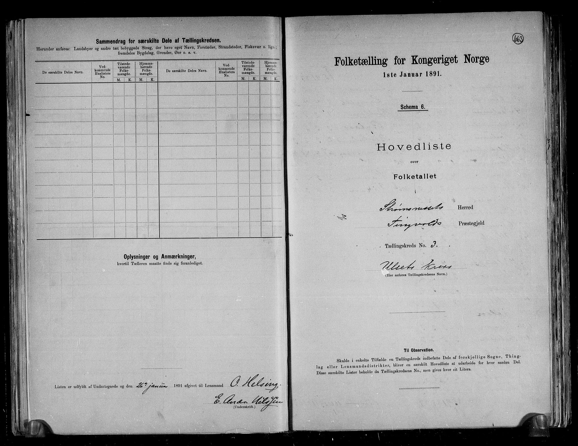 RA, Folketelling 1891 for 1559 Straumsnes herred, 1891, s. 8