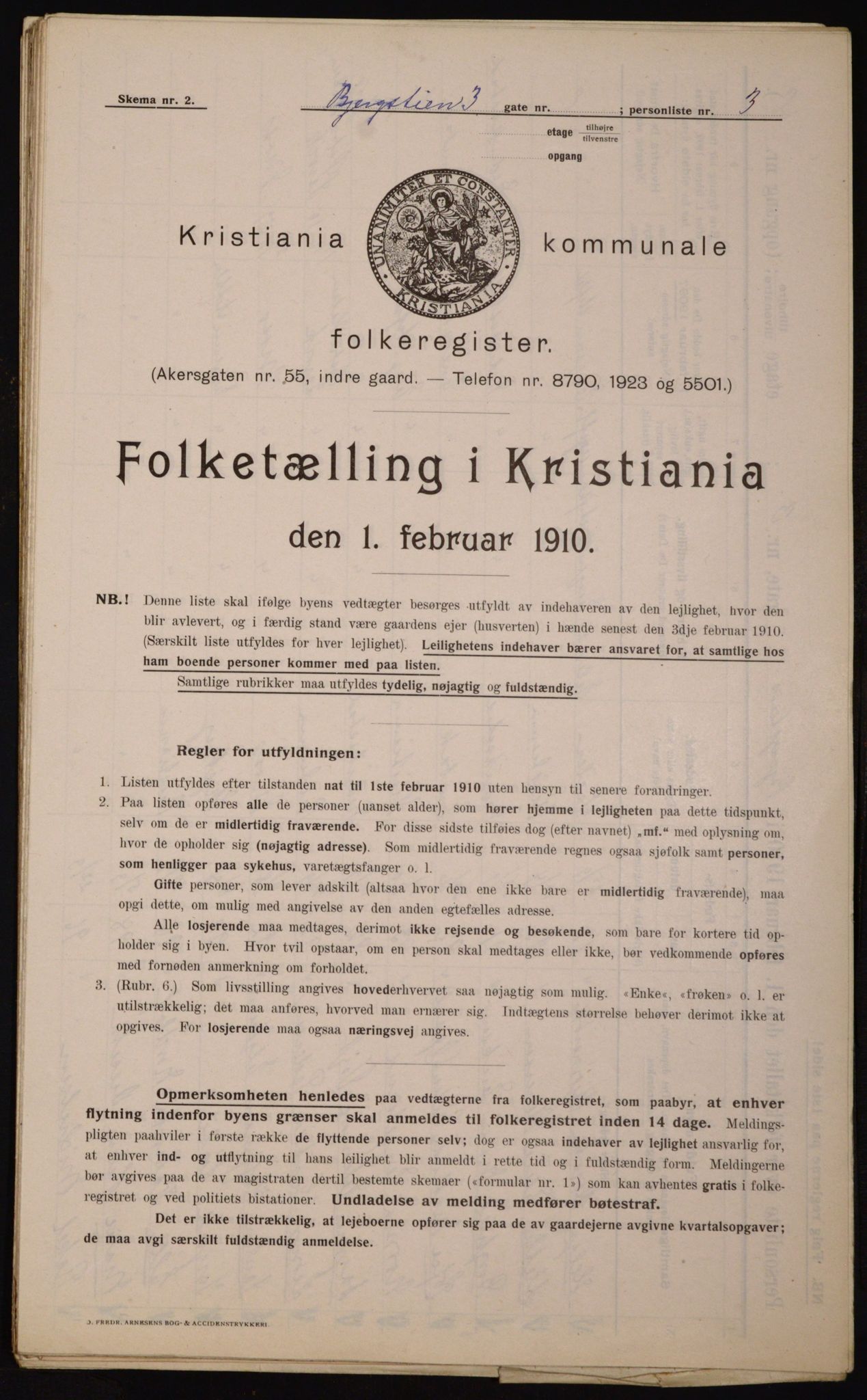 OBA, Kommunal folketelling 1.2.1910 for Kristiania, 1910, s. 4188