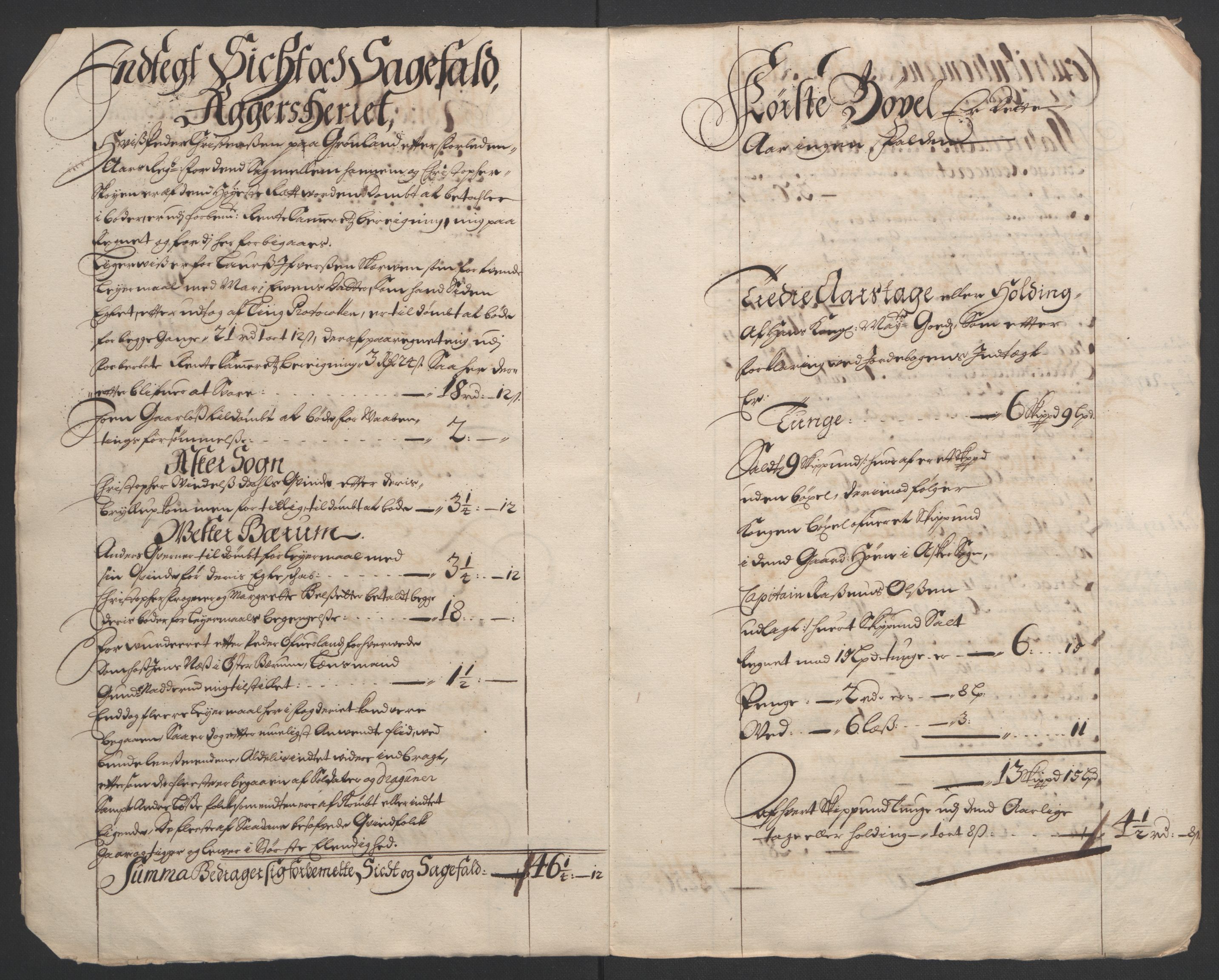 Rentekammeret inntil 1814, Reviderte regnskaper, Fogderegnskap, RA/EA-4092/R08/L0426: Fogderegnskap Aker, 1692-1693, s. 6