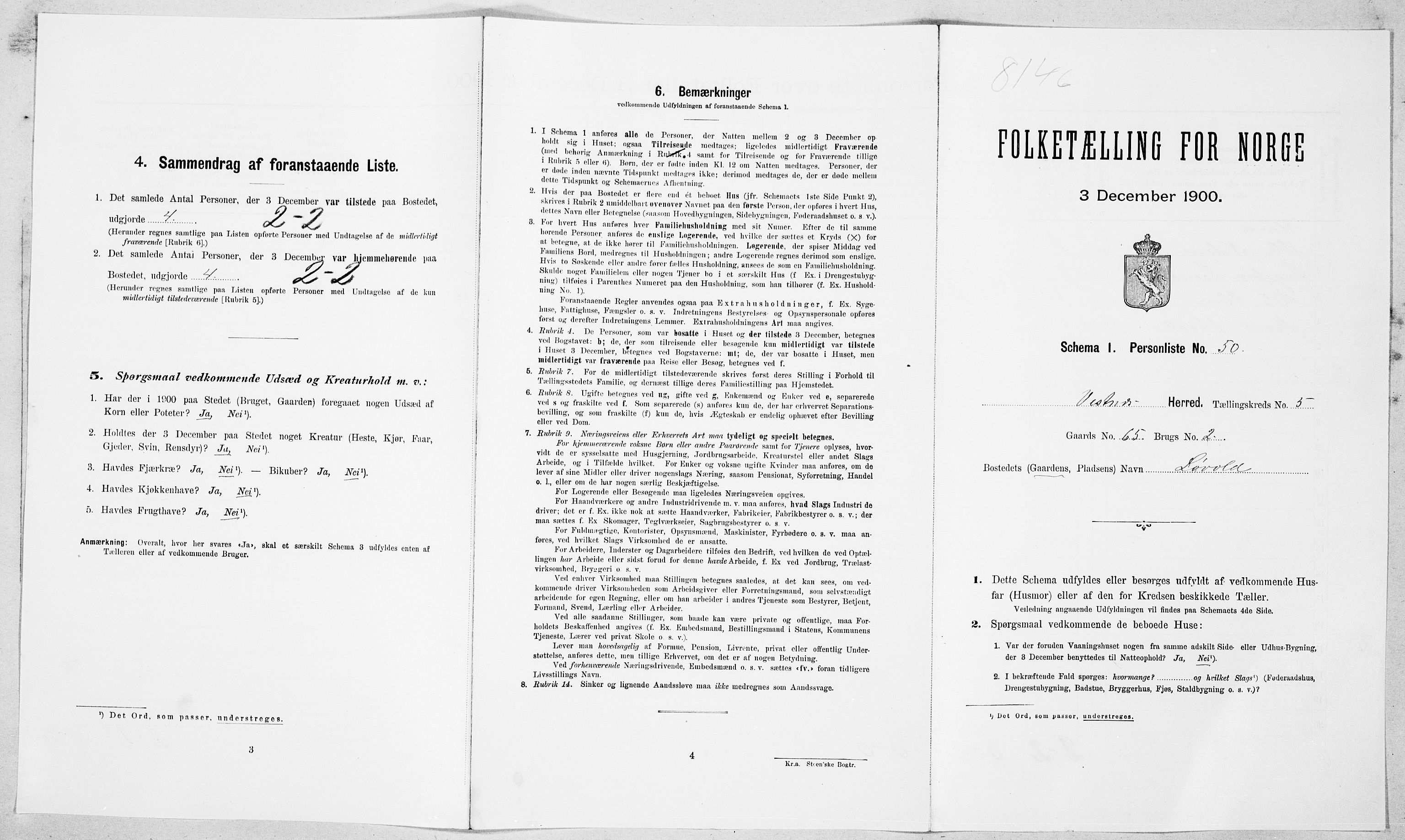 SAT, Folketelling 1900 for 1535 Vestnes herred, 1900, s. 601